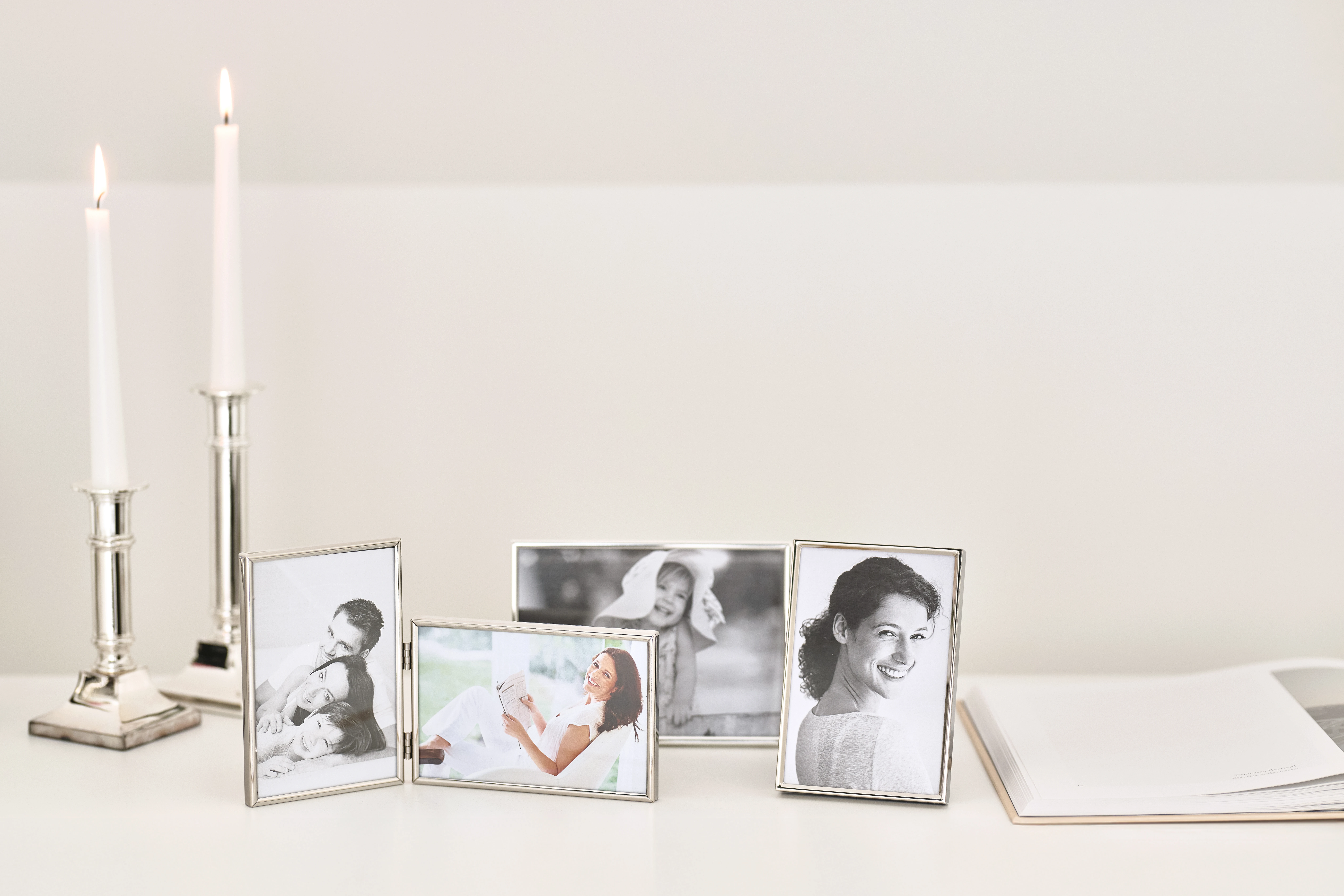 Doppel-Bilderrahmen Otto (10x15 cm), für 2 Fotos, edel versilbert, anlaufgeschützt Doppel-Bilderrahmen Otto (10x15 cm), für 2 Fotos, edel versilbert, anlaufgeschützt