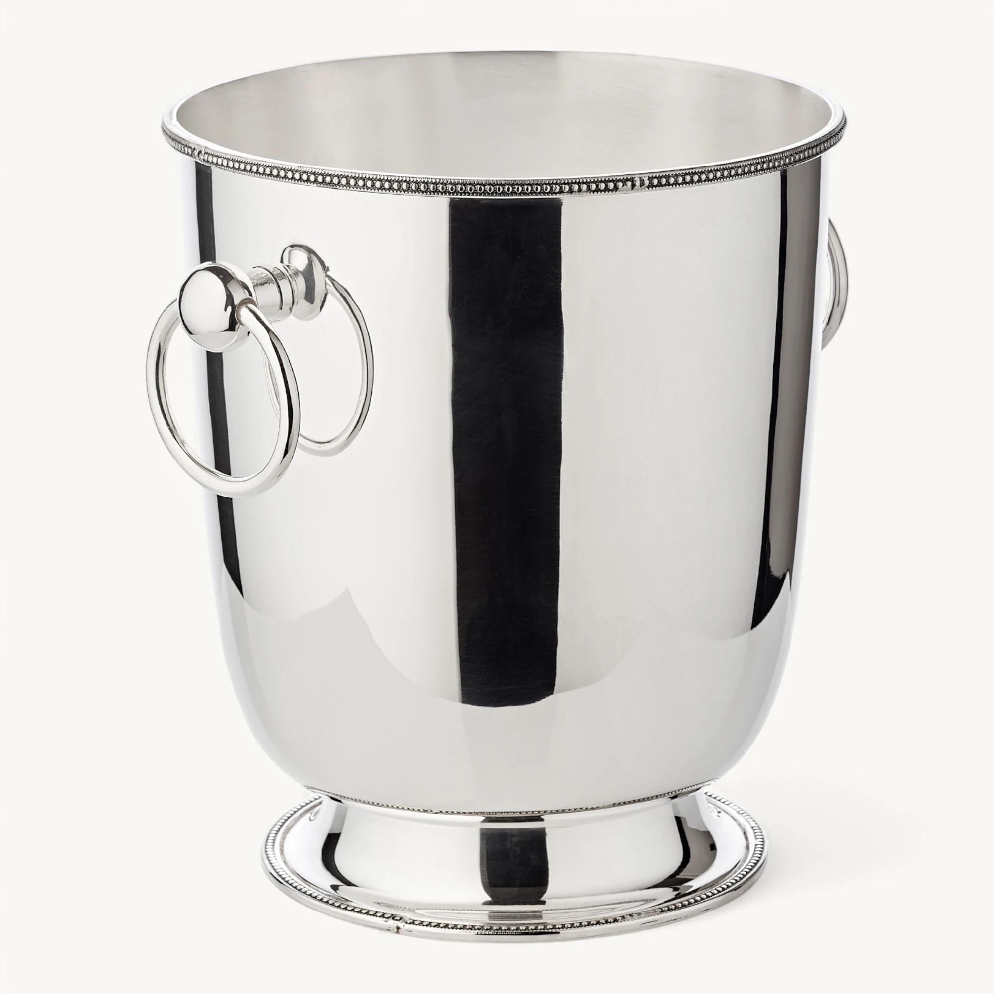 2. Wahl Flaschenkühler Weinkühler Perla mit Griffen, schwerversilbert, Höhe 22 cm, Ø 18 cm