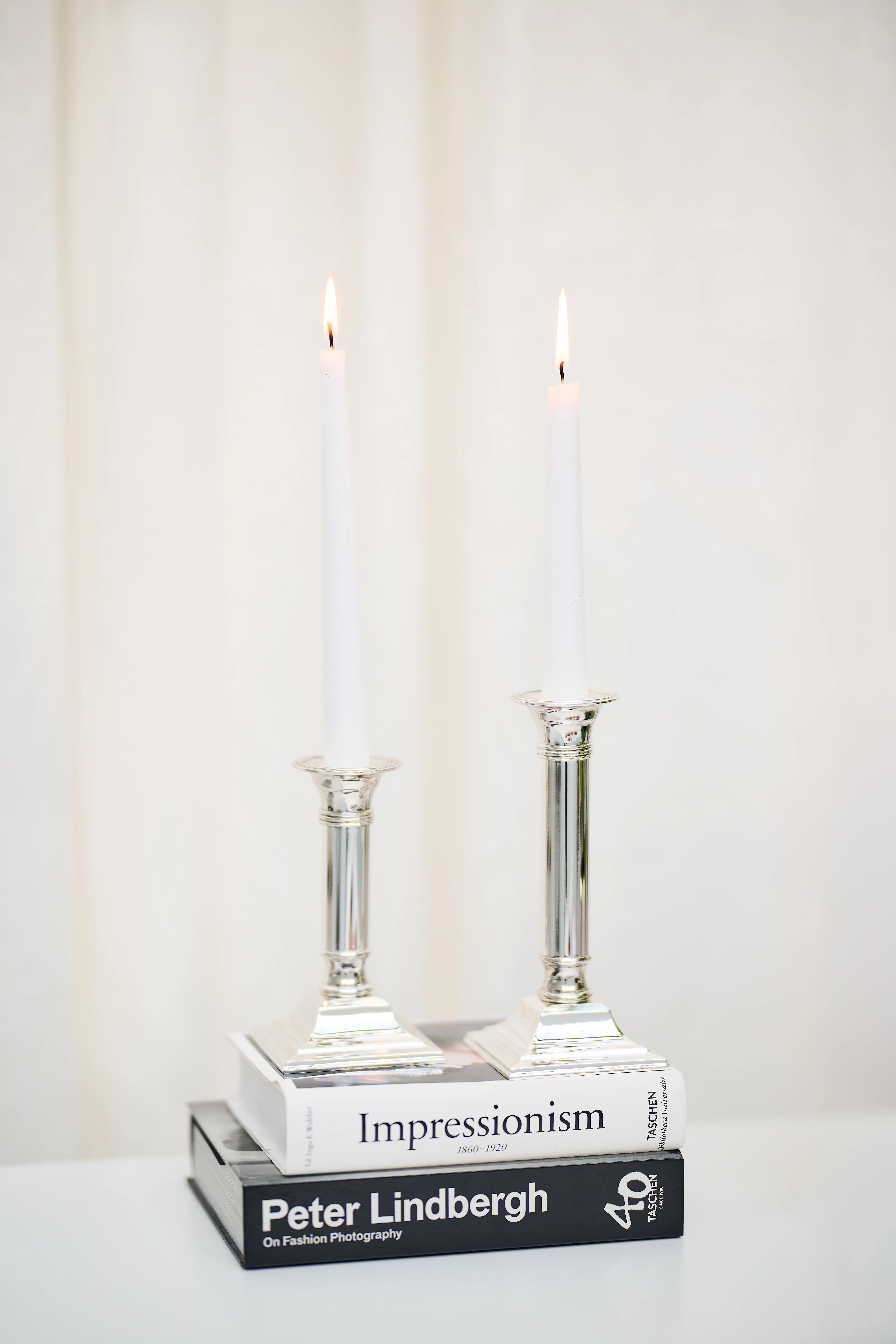 Kerzenleuchter Lincoln (Höhe 19 cm), edel versilbert, anlaufgeschützt, für Stabkerzen