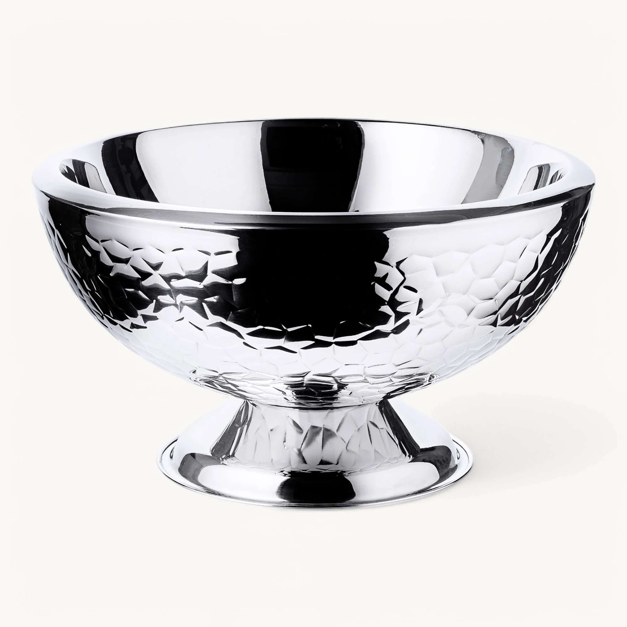 EDZARD Sektkühler Flaschenkühler Capri, Edelstahl hochglanzpoliert, außen gemustert, ø 43 cm, H 24 cm EDZARD Sektkühler Flaschenkühler Capri, Edelstahl hochglanzpoliert, außen gemustert, ø 43 cm, H 24 cm