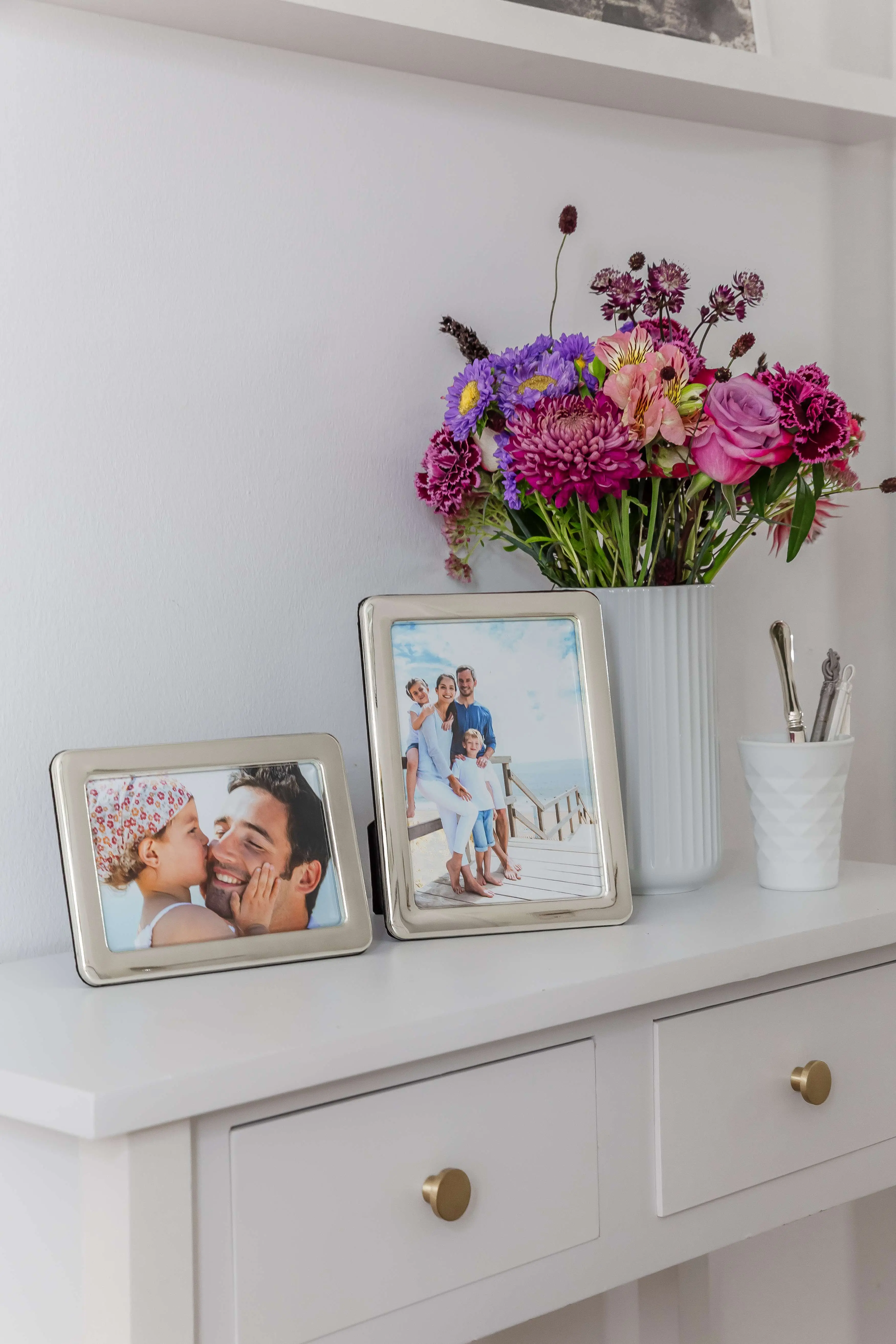 Bilderrahmen Anzio (13x18 cm), edel versilbert, anlaufgeschützt, 2 Aufhänger