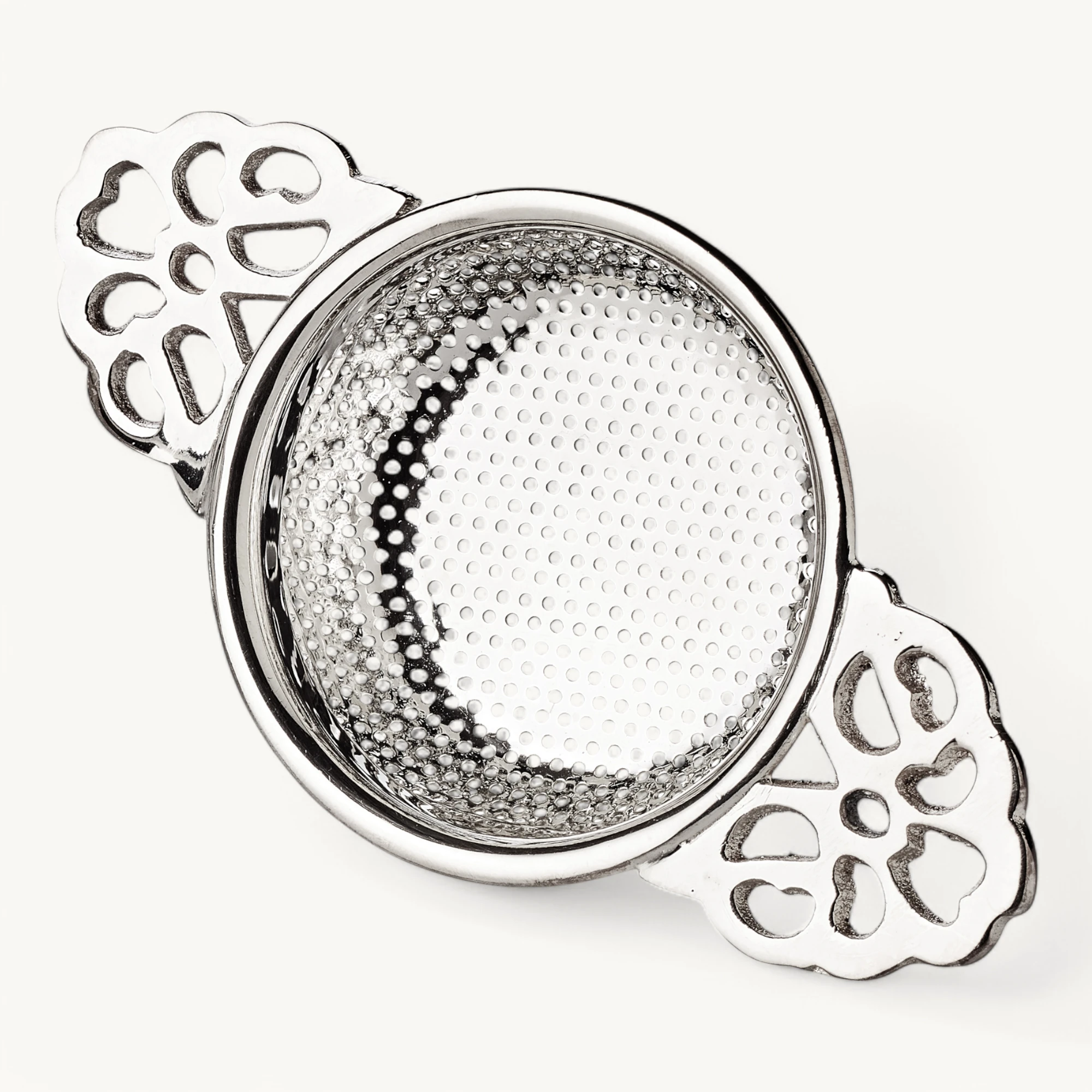 Teesieb Teefilter Assam mit Halter, schwerversilbert, Durchmesser 6 cm, Länge 11 cm, Höhe 4 cm Teesieb Teefilter Assam mit Halter, schwerversilbert, Durchmesser 6 cm, Länge 11 cm, Höhe 4 cm