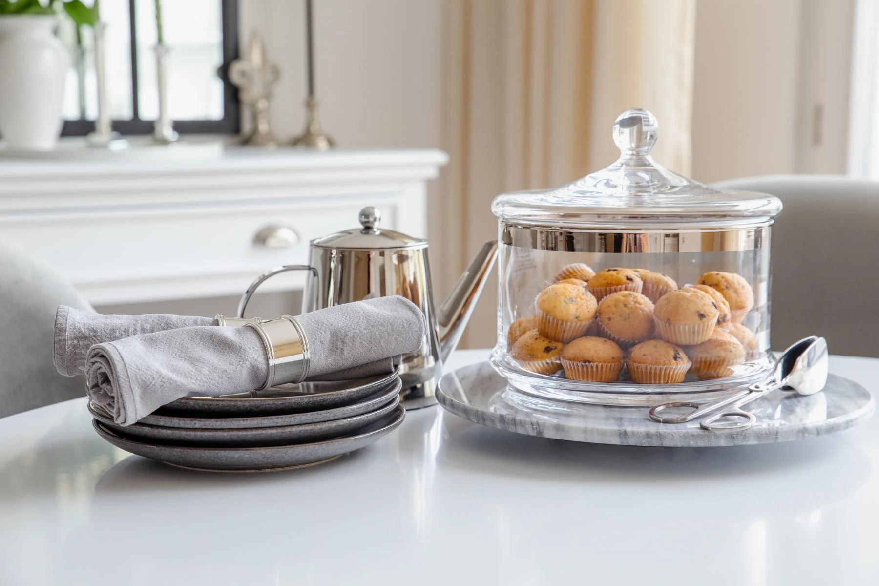 Glasdose Vigo (Höhe 19 cm, ø 19,5 cm), mit Deckel, mundgeblasenes Kristallglas mit Platinrand Glasdose Vigo (Höhe 19 cm, ø 19,5 cm), mit Deckel, mundgeblasenes Kristallglas mit Platinrand