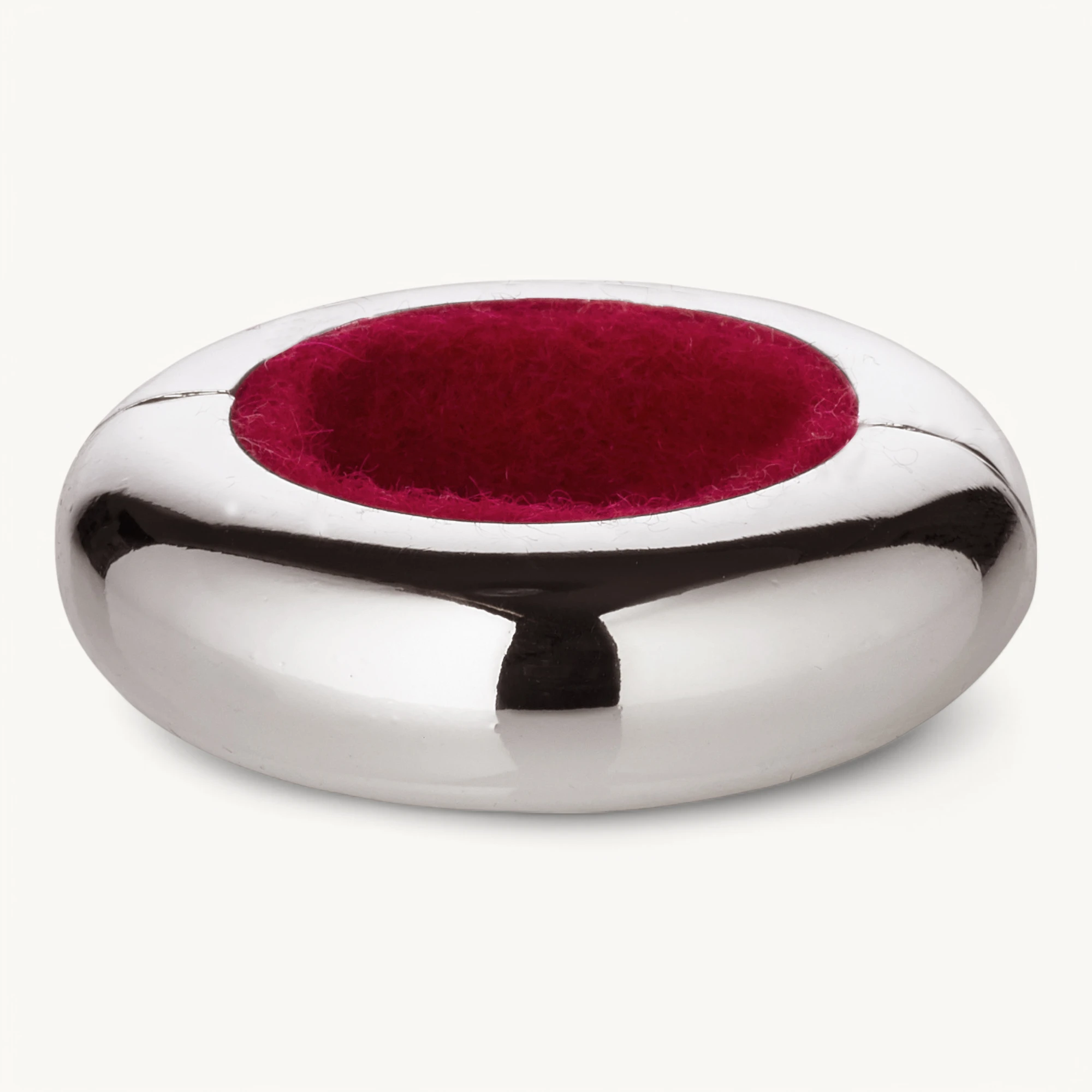 Tropfenpfänger Magnetum, 2 Hälften mit Magnetverschluss, edel versilbert, Durchmesser 5 cm