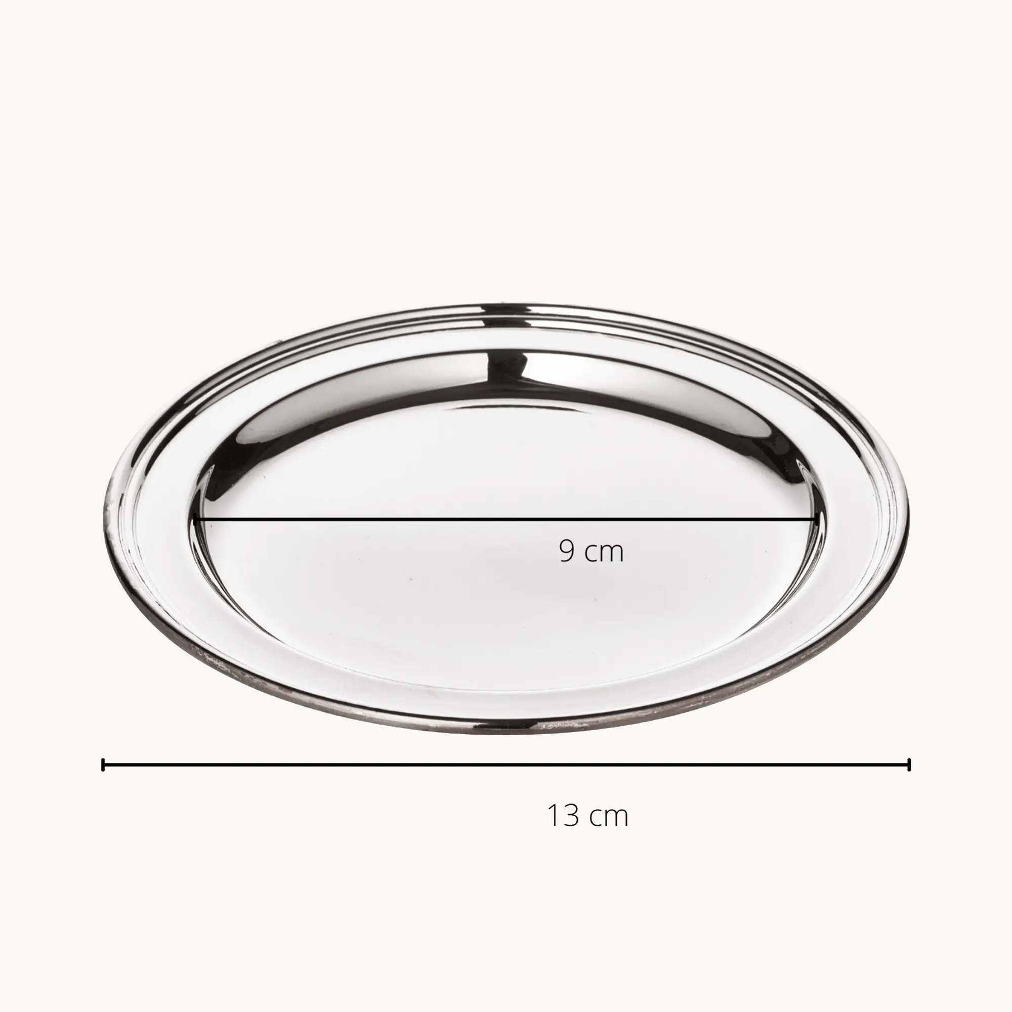 Untersetzer Faden (ø 13 cm), schwerversilbert, Gläserteller, Flaschenuntersetzer