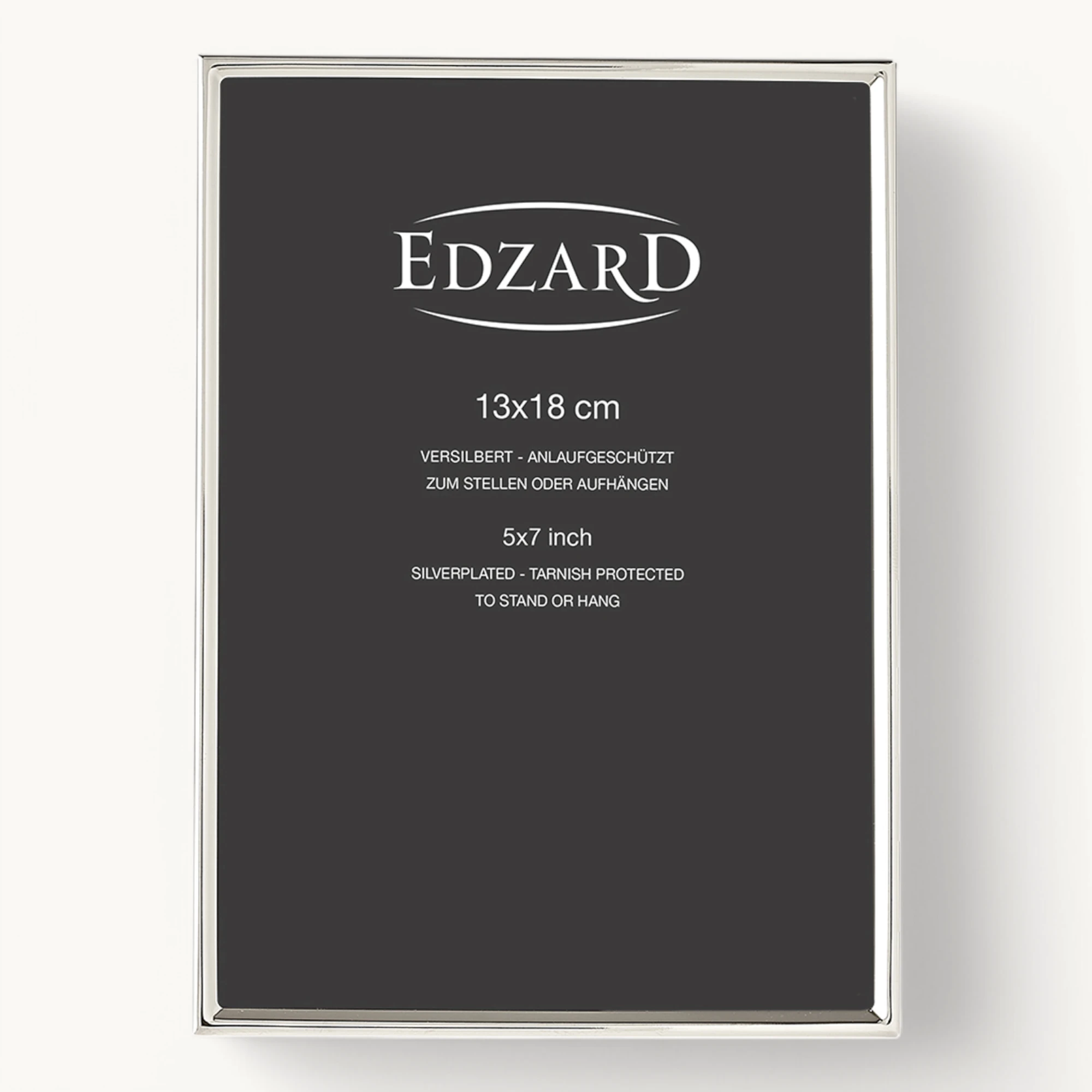 Bilderrahmen Otto (13x18 cm), edel versilbert, anlaufgeschützt, 2 Aufhänger