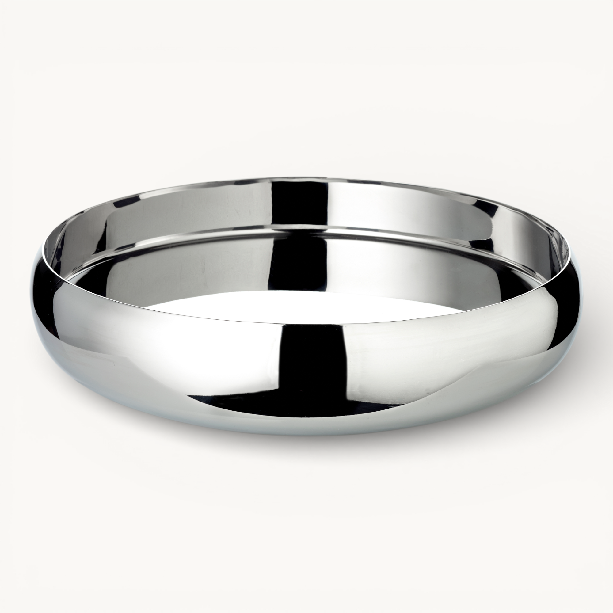 Tablett Monaco (Ø 26 cm), Edelstahl hochglanzpoliert