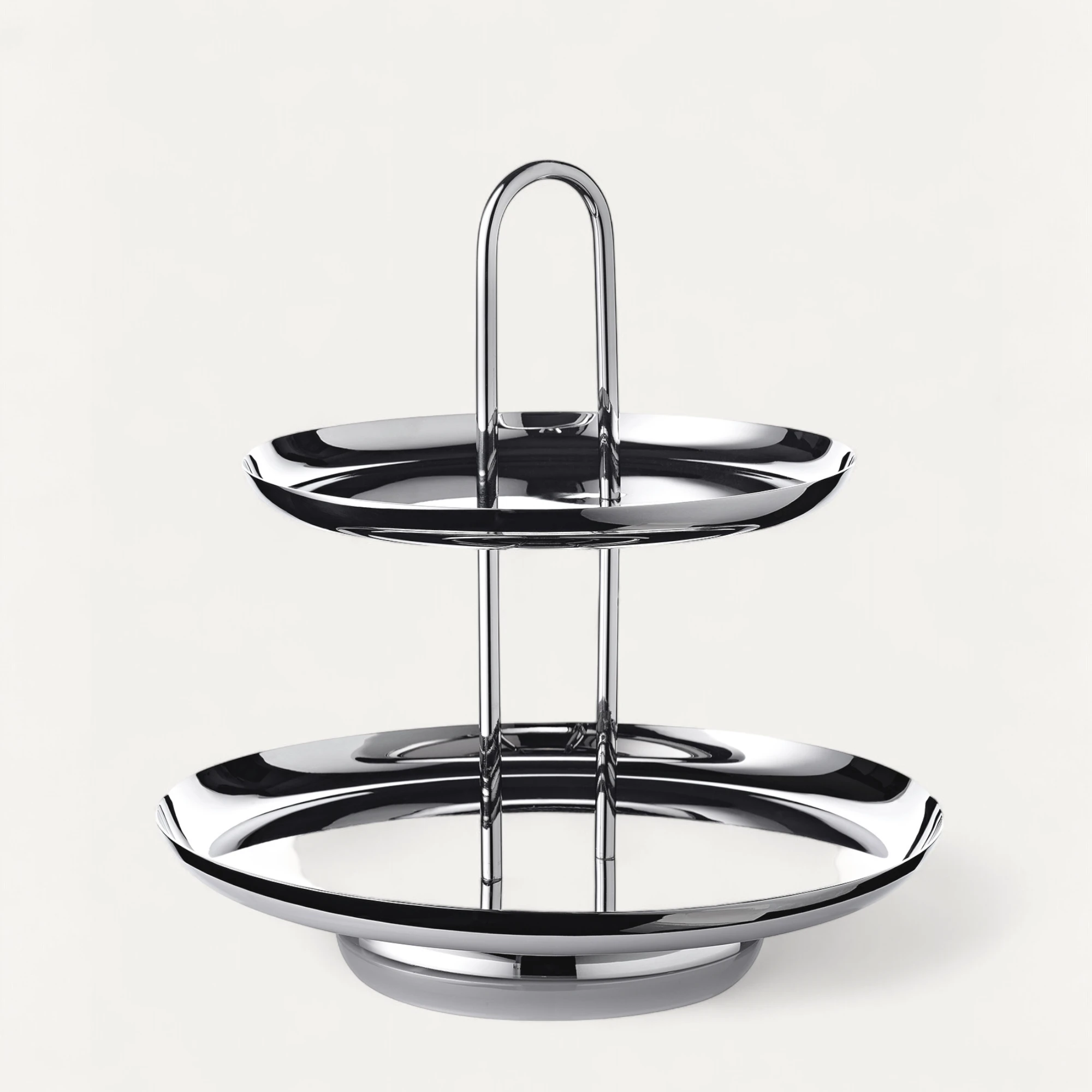 Etagere Apus (Höhe 28 cm, 2-stöckig), Edelstahl hochglanzpoliert Etagere Apus (Höhe 28 cm, 2-stöckig), Edelstahl hochglanzpoliert