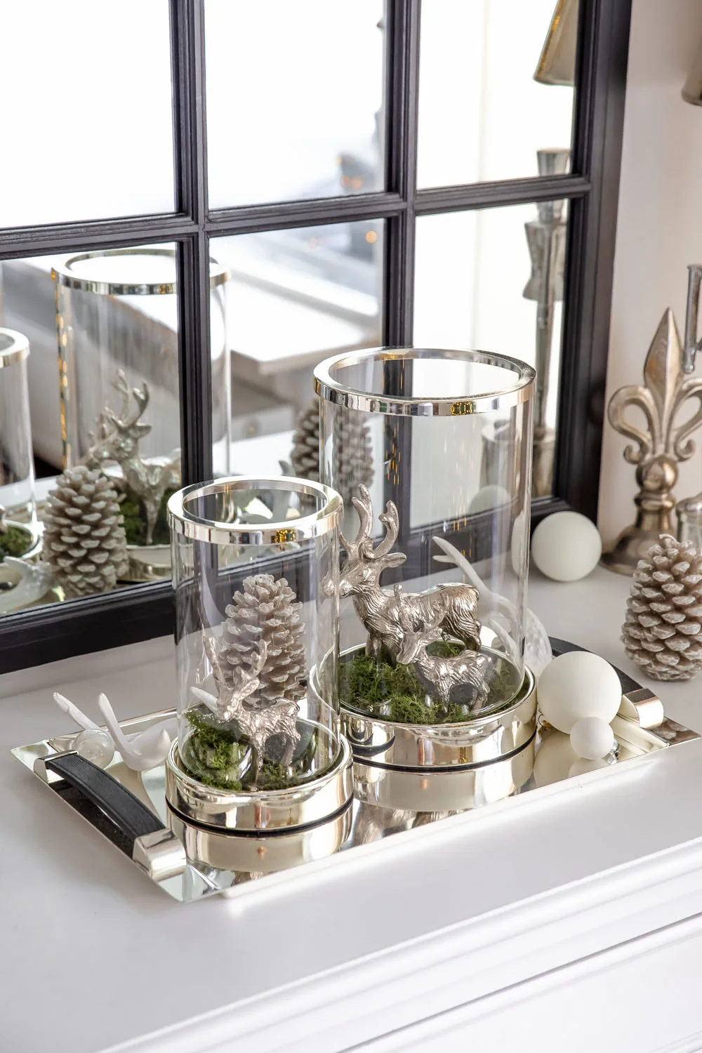 Windlicht Sanremo (Höhe 20 cm), edel versilbert, anlaufgeschützt Windlicht Sanremo (Höhe 20 cm), edel versilbert, anlaufgeschützt