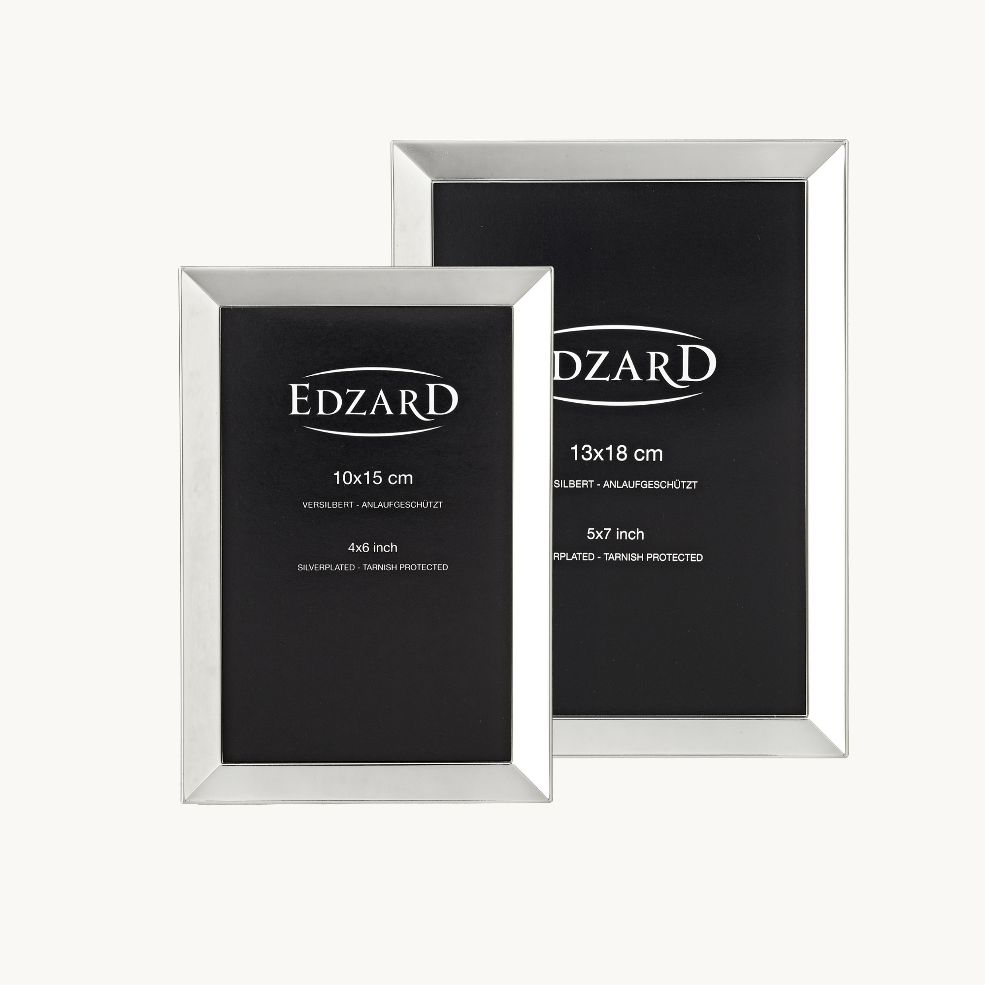 Bilderrahmen Livorno (13x18 cm), edel versilbert, anlaufgeschützt, 2 Aufhänger Bilderrahmen Livorno (13x18 cm), edel versilbert, anlaufgeschützt, 2 Aufhänger