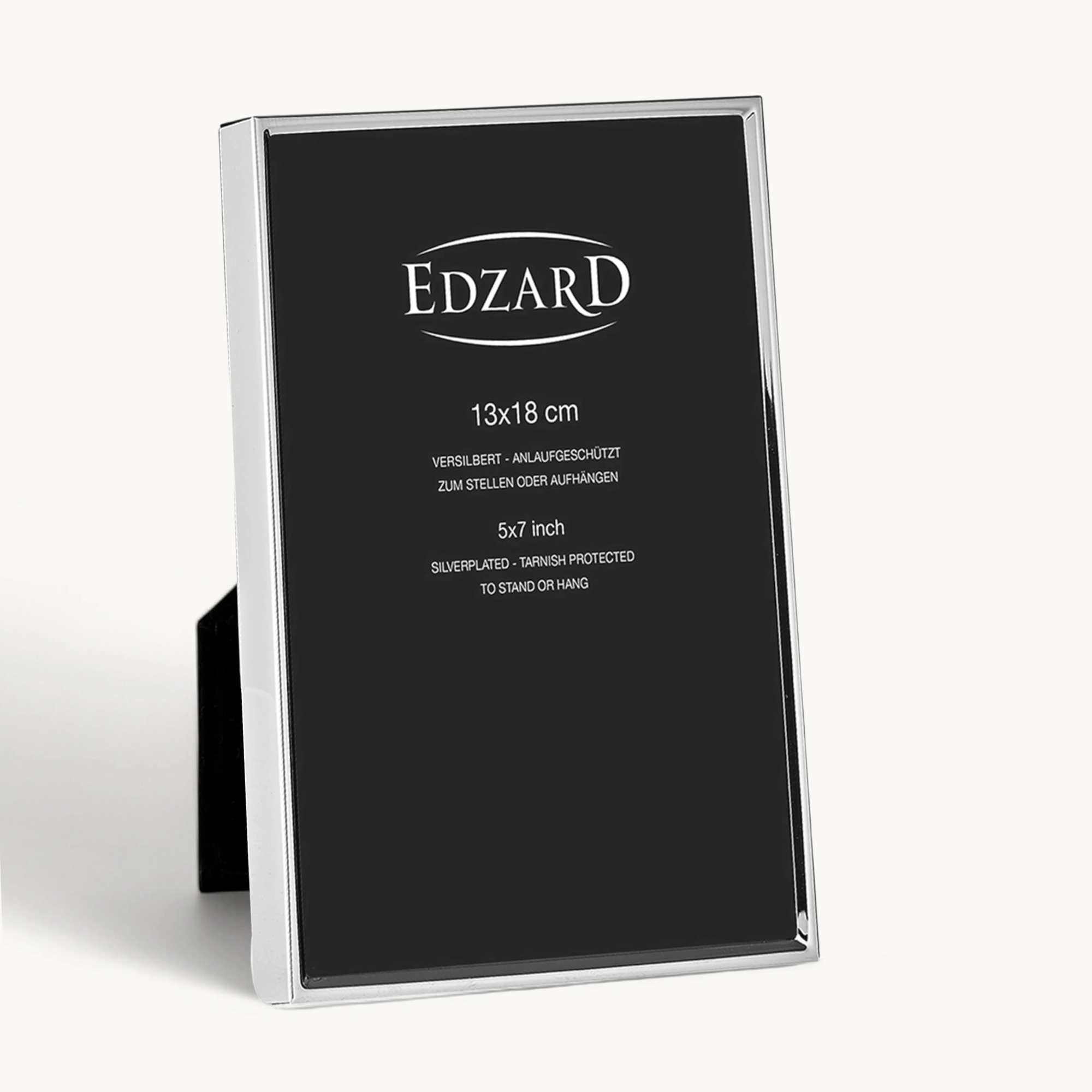 Bilderrahmen Otto (13x18 cm), edel versilbert, anlaufgeschützt, 2 Aufhänger