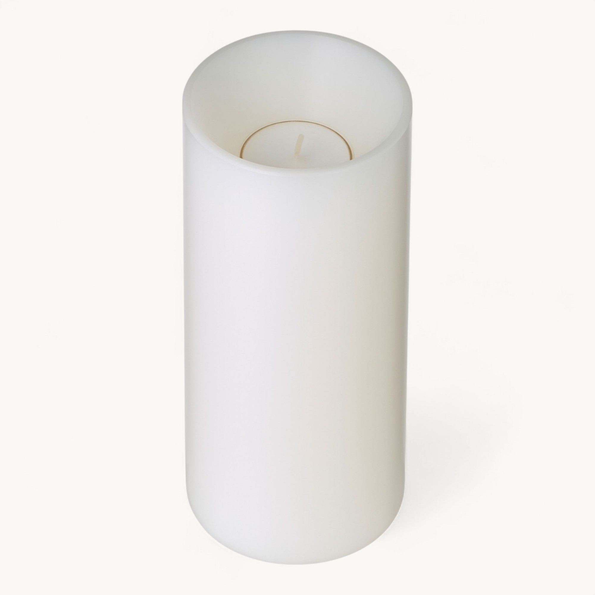 Dauerkerze Cornelius Deep (Höhe 18 cm, ø 8 cm), weiß, Teelichthalter hitzebeständig 90° Dauerkerze Cornelius Deep (Höhe 18 cm, ø 8 cm), weiß, Teelichthalter hitzebeständig 90°