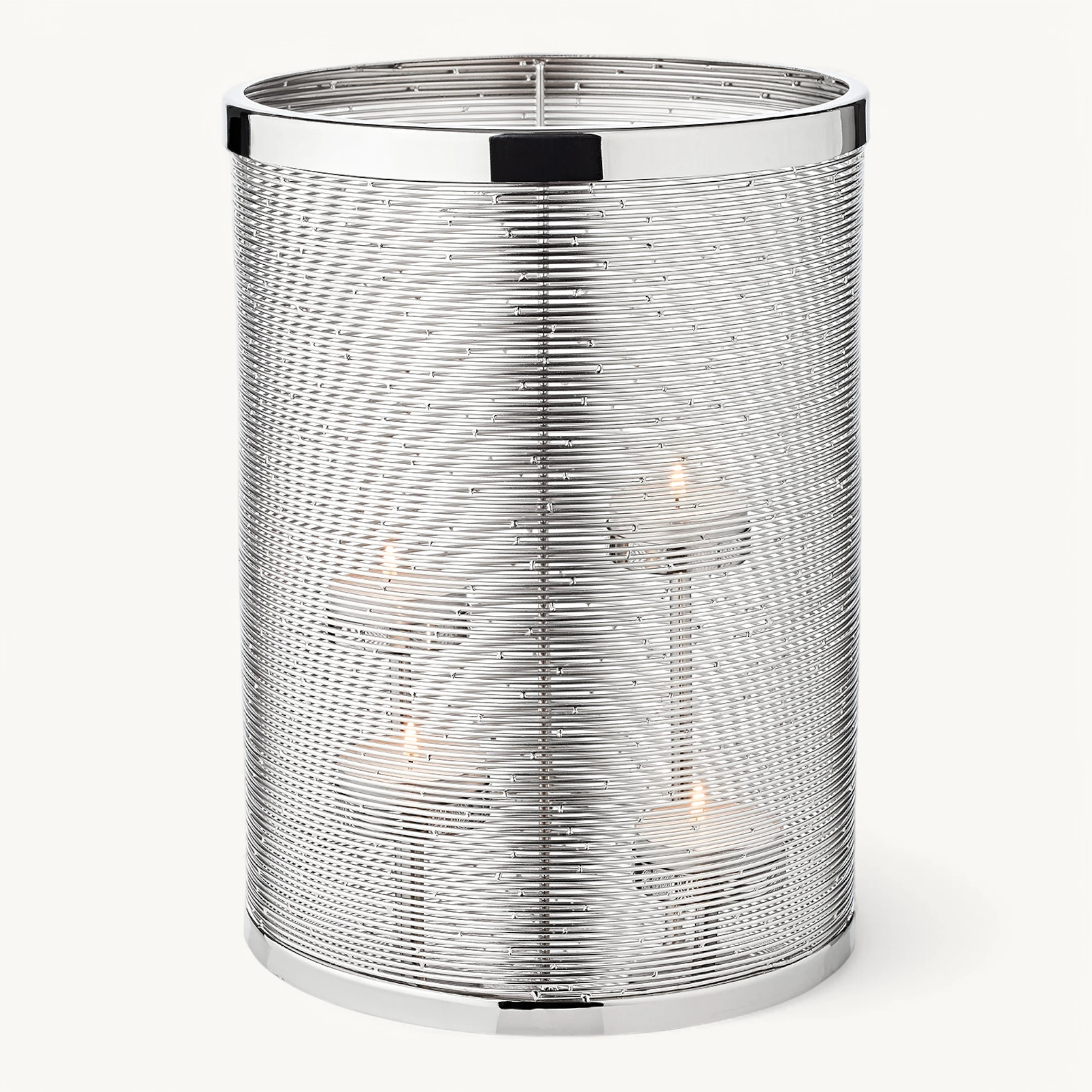 SALE Windlicht Hera (Höhe 35 cm), Edelstahl hochglanzpoliert, silberfarben