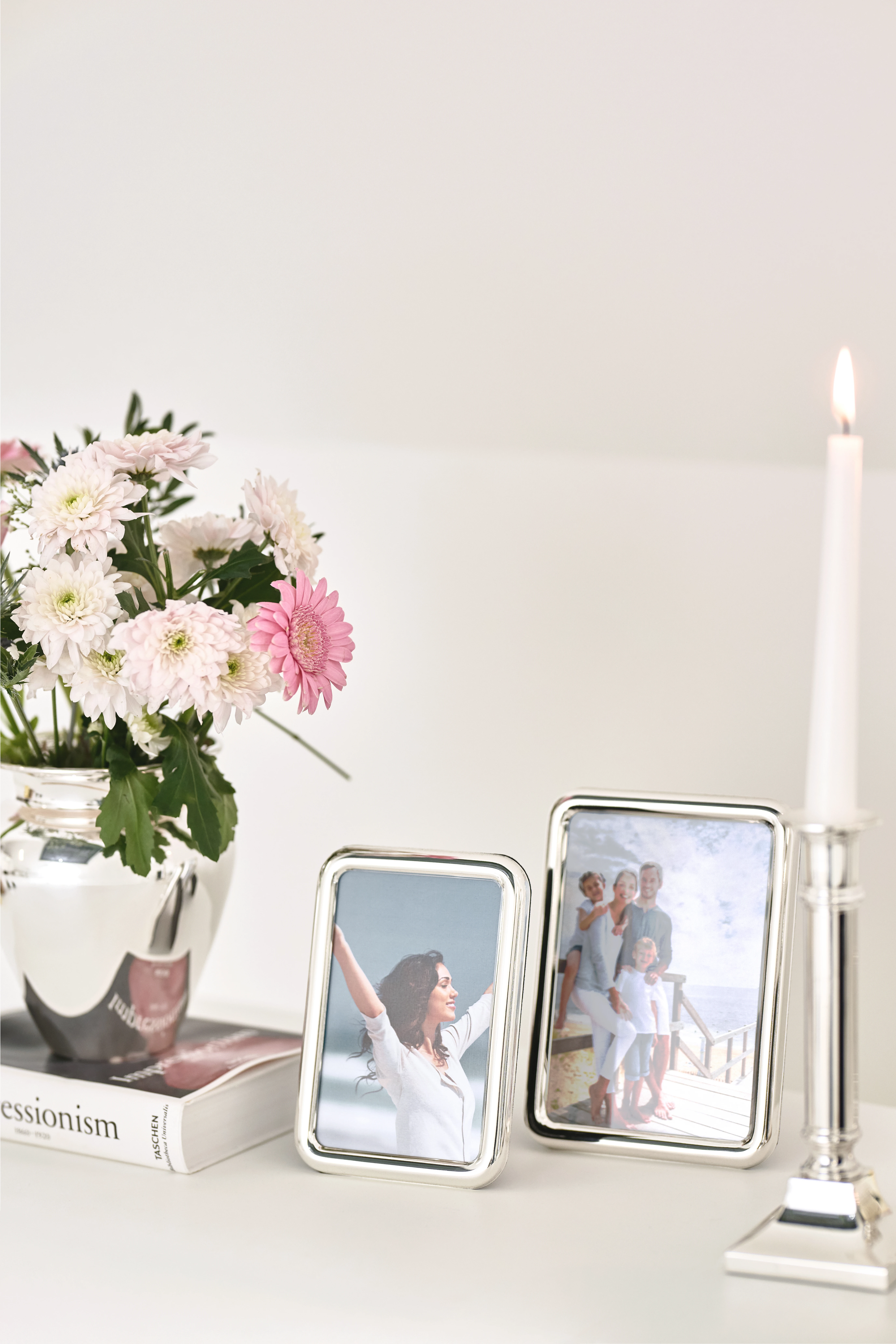 Bilderrahmen Como (10x15 cm), edel versilbert, anlaufgeschützt, 2 Aufhänger