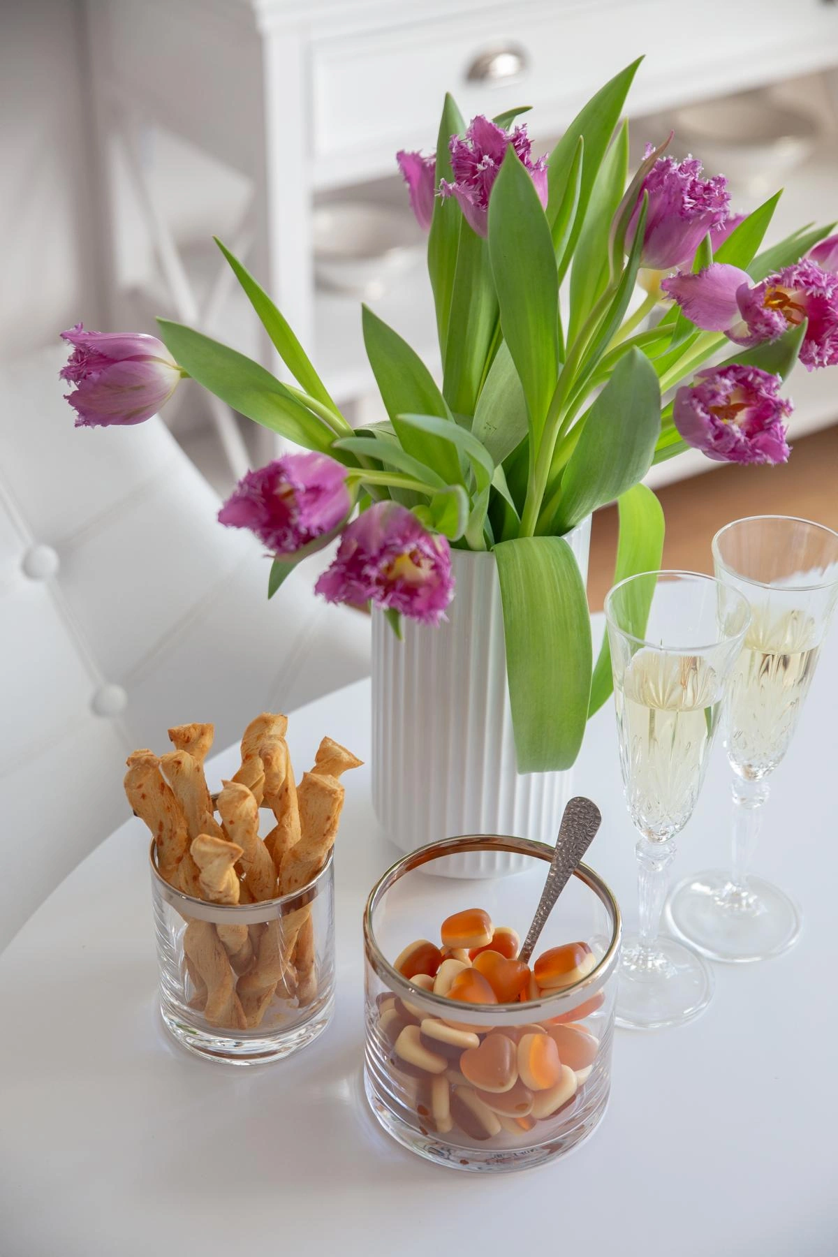 Windlicht Molly (Höhe 10 cm, Ø 8,5 cm), mundgeblasenes Kristallglas mit Platinrand Windlicht Molly (Höhe 10 cm, Ø 8,5 cm), mundgeblasenes Kristallglas mit Platinrand