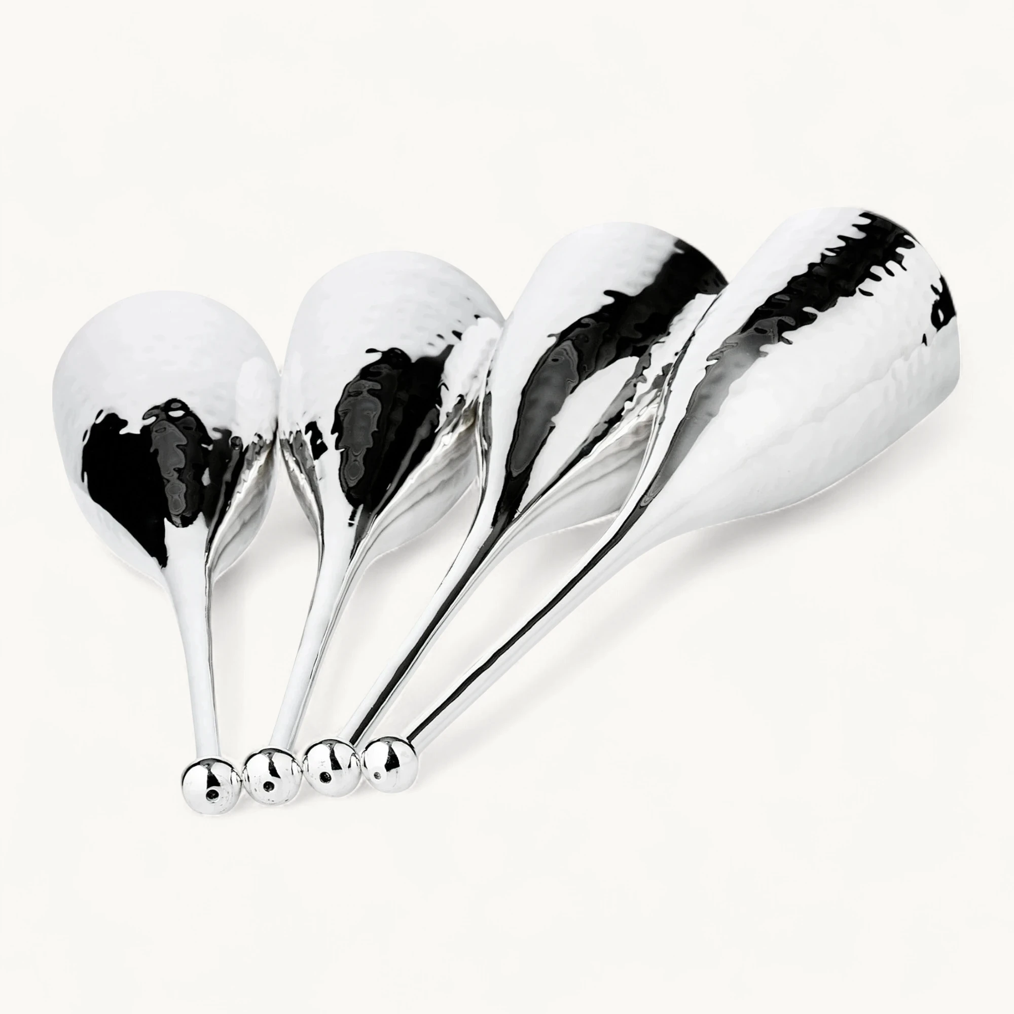 4er-Set Sektkelch Didi (Höhe 23 cm, Füllmenge 200 ml), gehämmert, edel versilbert 4er-Set Sektkelch Didi (Höhe 23 cm, Füllmenge 200 ml), gehämmert, edel versilbert