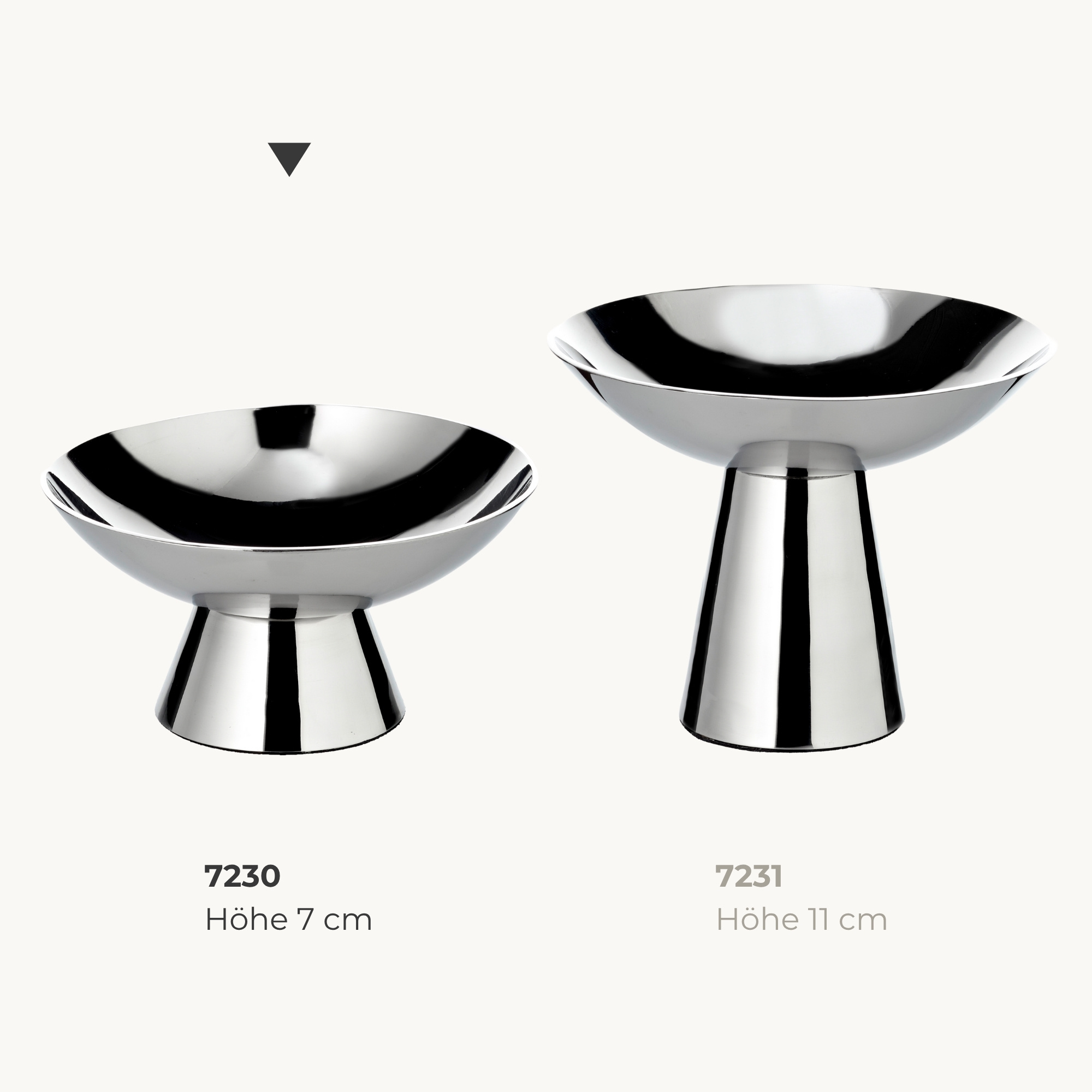 Schale Malibu (Ø 13,5 cm, H 7), rund, Edelstahl, hochglanzpoliert Schale Malibu (Ø 13,5 cm, H 7), rund, Edelstahl, hochglanzpoliert