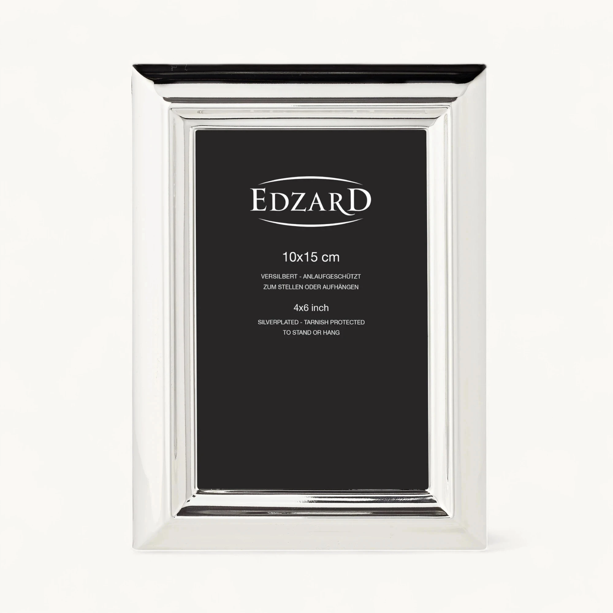 2er-Set Bilderrahmen Florenz (10x15 cm), edel versilbert, anlaufgeschützt, 2 Aufhänger 2er-Set Bilderrahmen Florenz (10x15 cm), edel versilbert, anlaufgeschützt, 2 Aufhänger