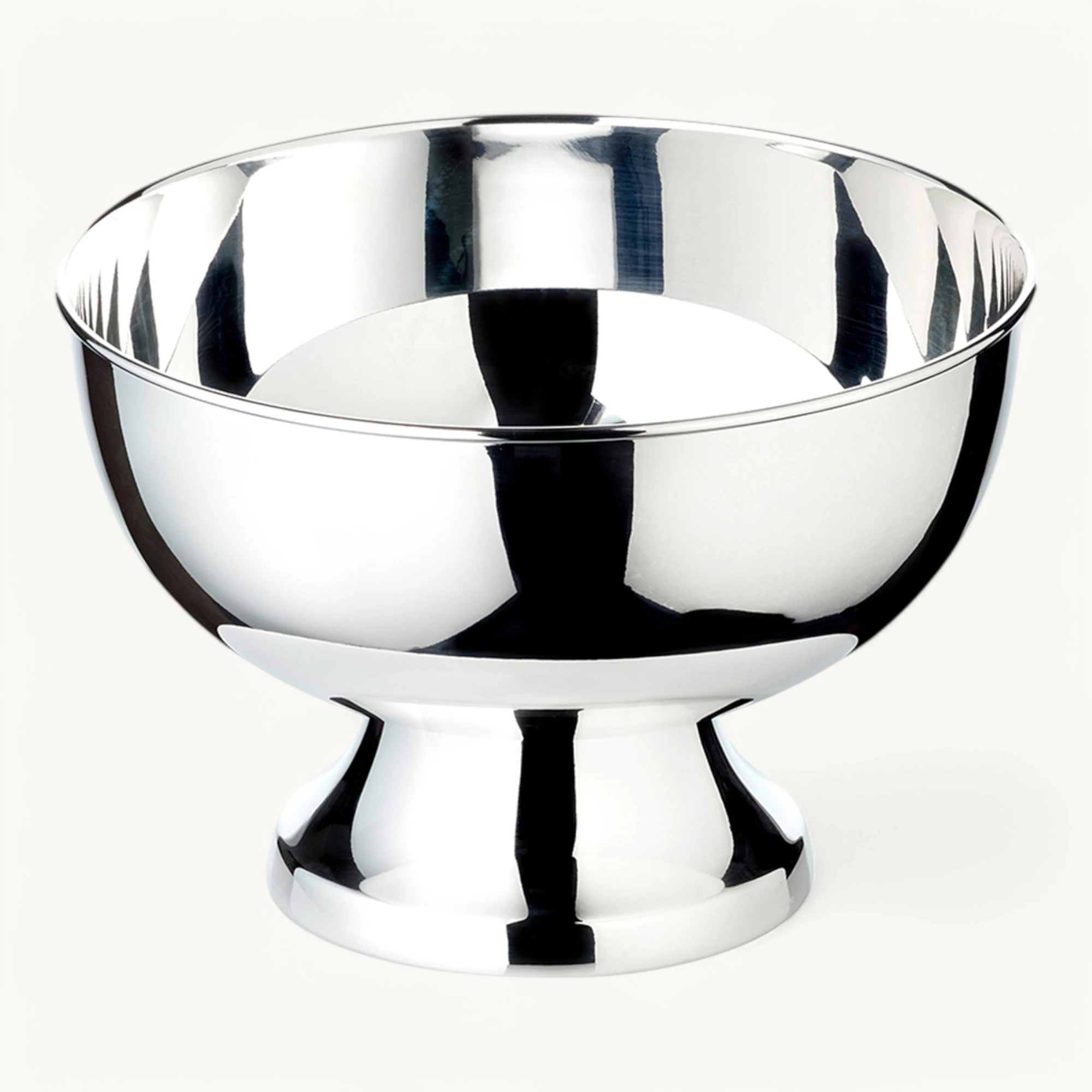 Schale Palma (Ø 19 cm), silberfarben, schwerversilbert