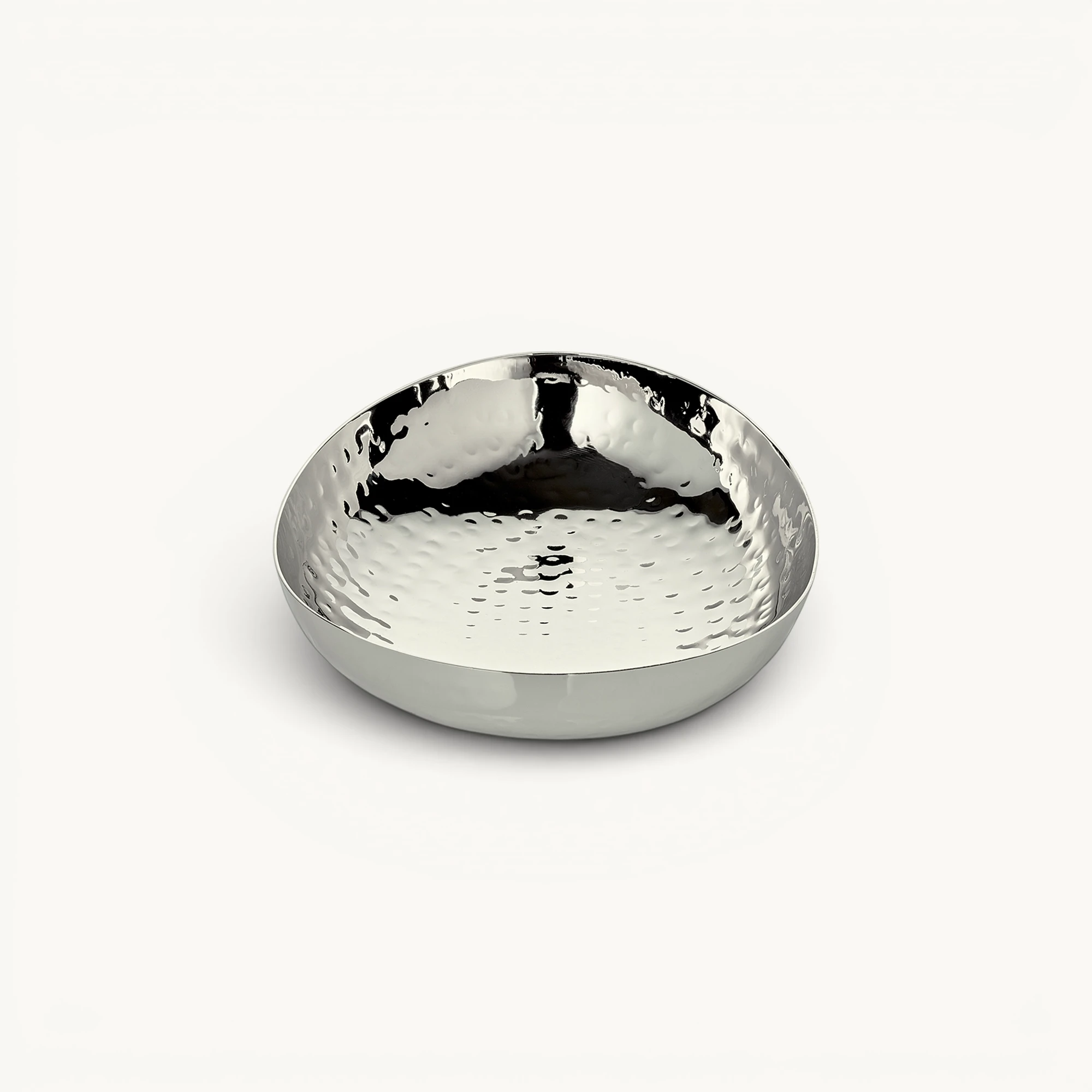 Schale Henrietta ( L 15,5 cm), Edelstahl vernickelt