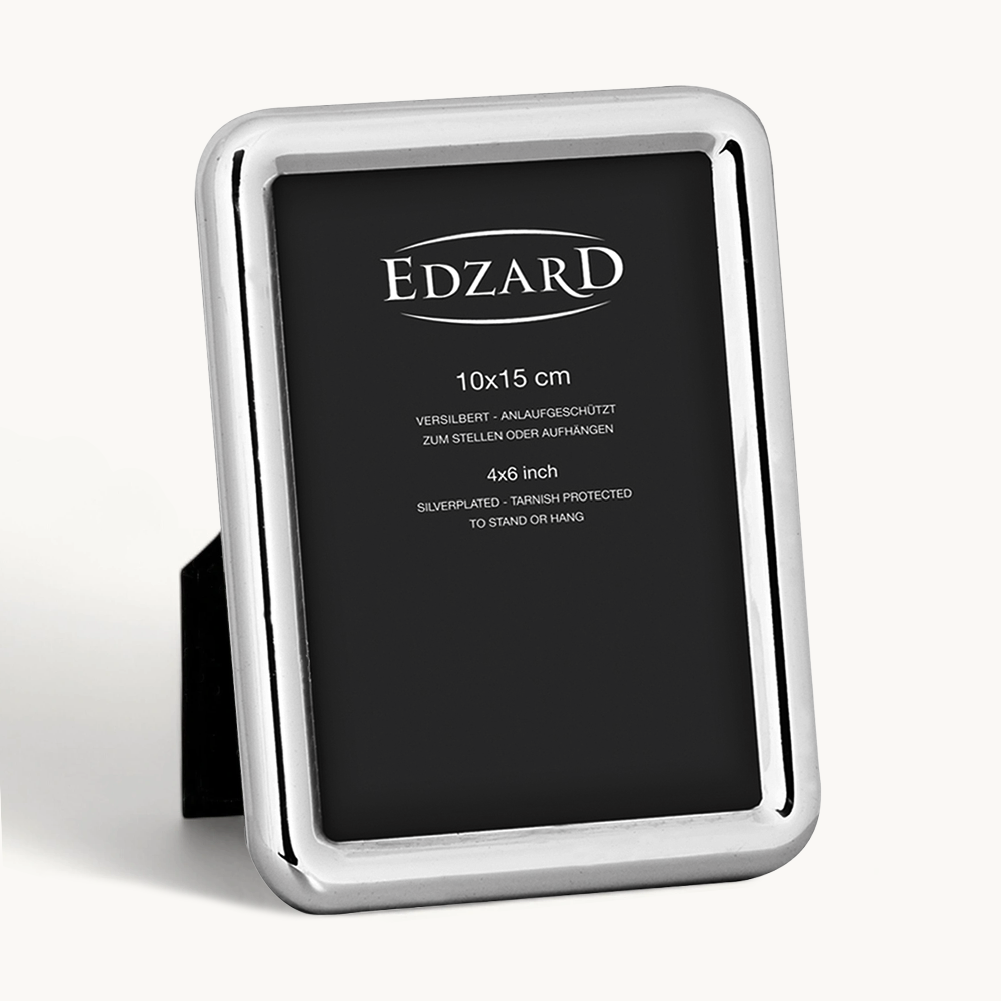 Bilderrahmen Como (10x15 cm), edel versilbert, anlaufgeschützt, 2 Aufhänger