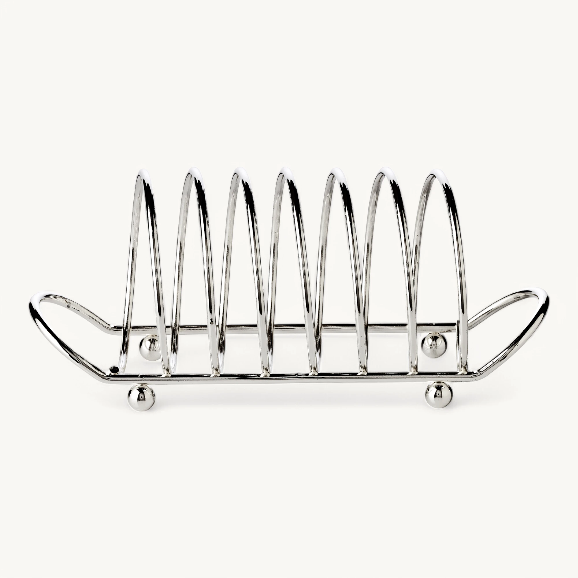 Toastständer Toastscheibenhalter String, für 6 Scheiben, edel versilbert, Länge 23 cm