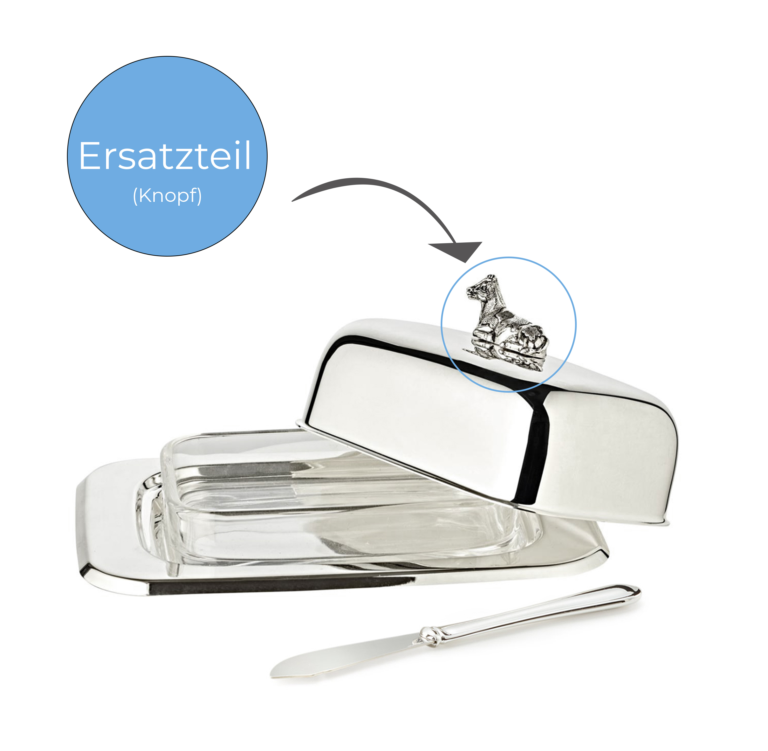 0661 Kuh Knopf zu 2440, 2442, 2444, 2446