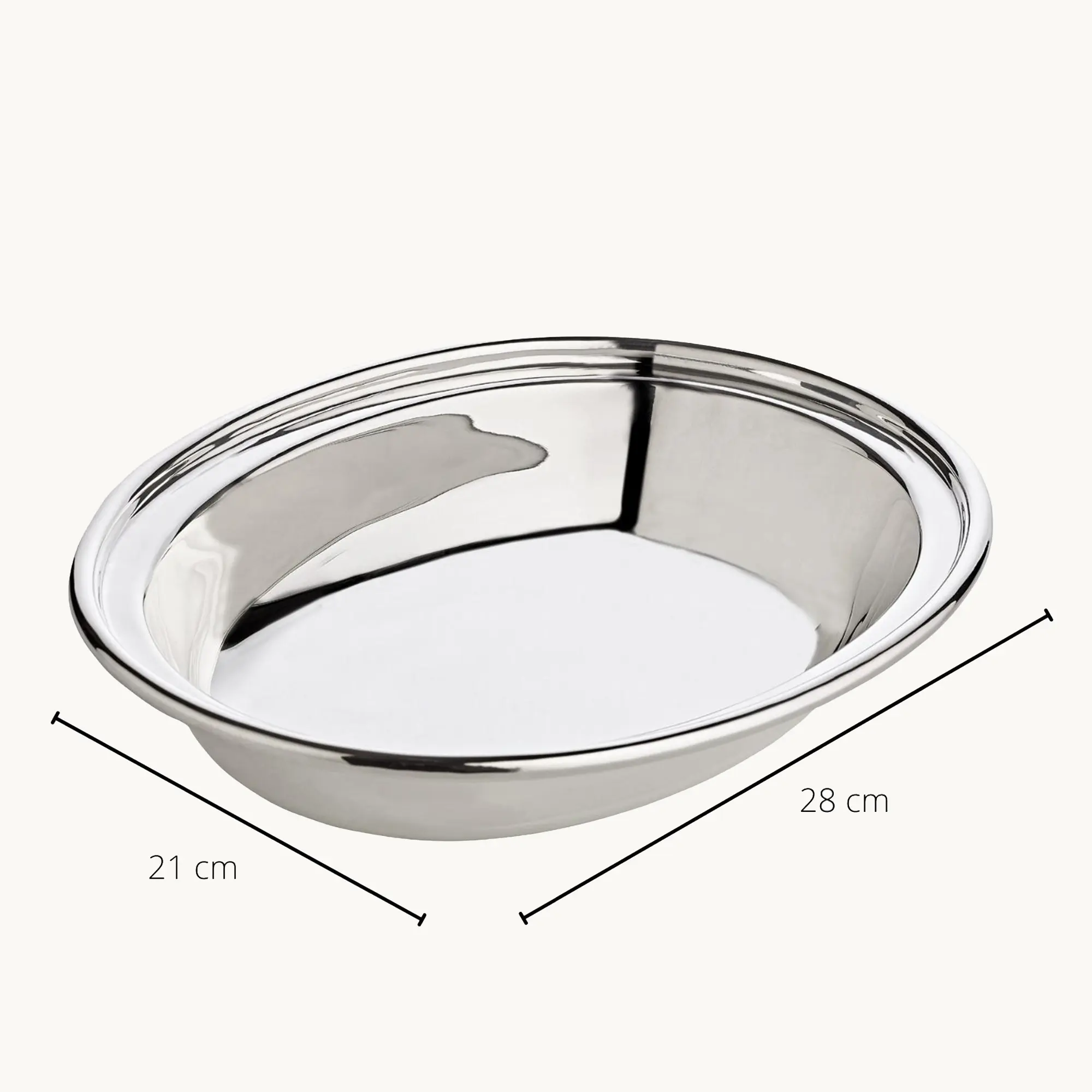 Schale Olympia (21 cm x 28 cm), oval, silberfarben, schwerversilbert Schale Olympia (21 cm x 28 cm), oval, silberfarben, schwerversilbert