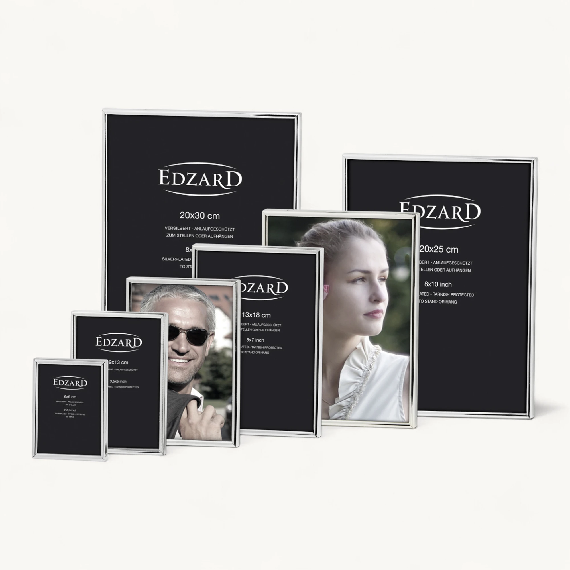 Bilderrahmen Genua (20x25 cm), edel versilbert, anlaufgeschützt, 2 Aufhänger Bilderrahmen Genua (20x25 cm), edel versilbert, anlaufgeschützt, 2 Aufhänger