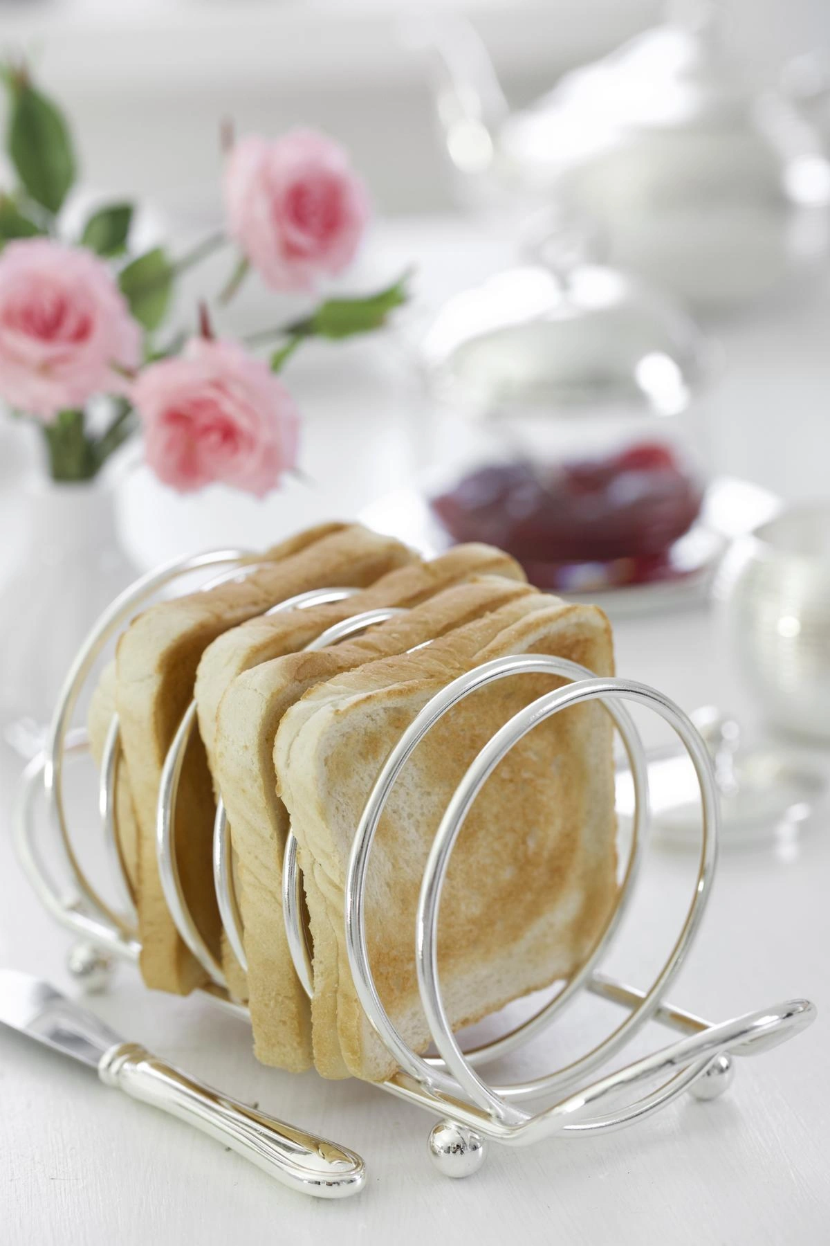 2. Wahl Toastständer Toastscheibenhalter String, für 6 Scheiben, edel versilbert, Länge 23 cm 2. Wahl Toastständer Toastscheibenhalter String, für 6 Scheiben, edel versilbert, Länge 23 cm