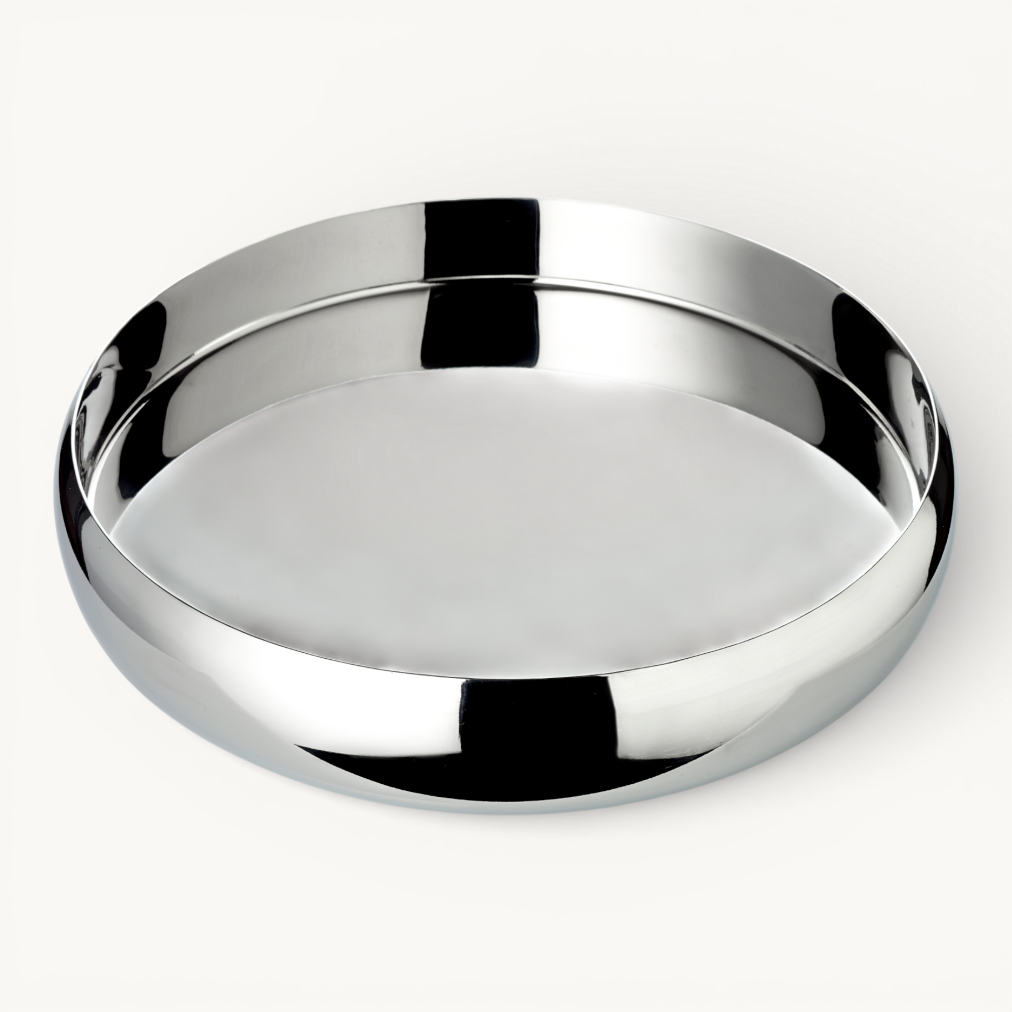 Tablett Monaco (Ø 26 cm), Edelstahl hochglanzpoliert