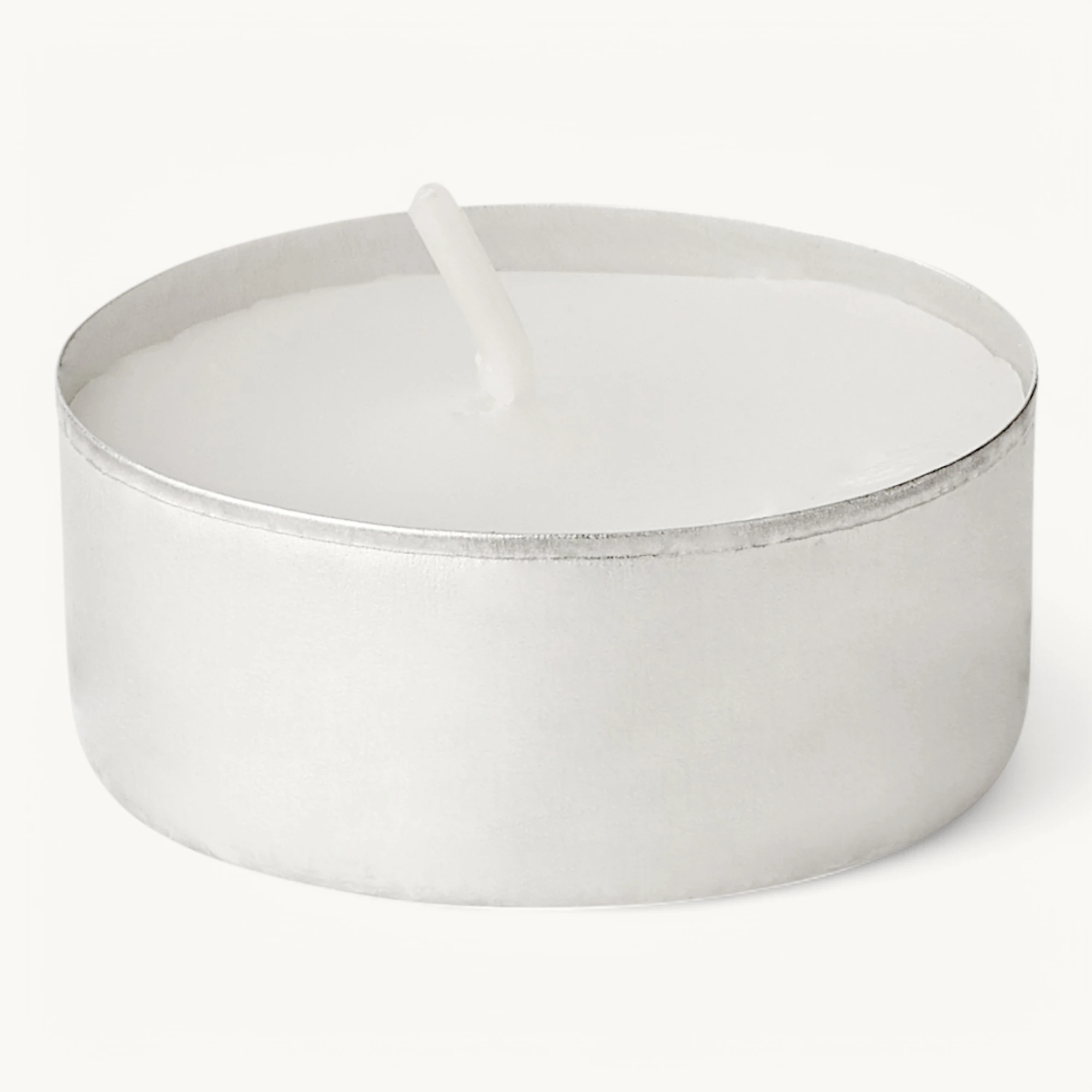 30 Stück Teelichter, weiß, Premium Wachs, Aluminiumhülle, Brenndauer ca. 4h