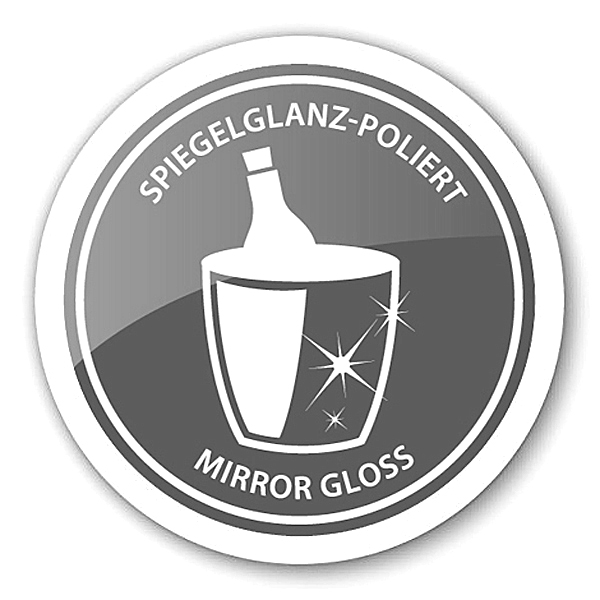 2. Wahl Weinkühler Nebraska, Edelstahl gehämmert hochglanzpoliert, doppelwandig, H 20 cm, ø