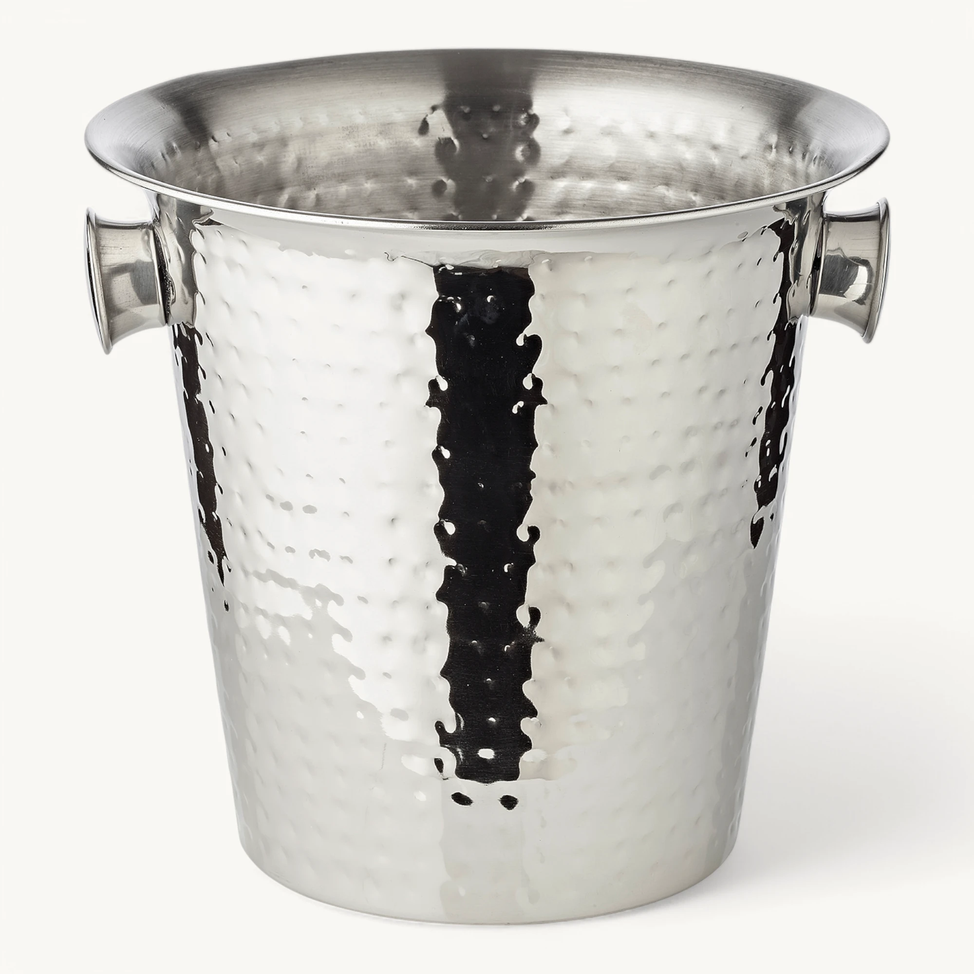 3er-Set Sektkühler Joey (Höhe 23 cm, Ø 21 cm), mit Griffen, gehämmert, Edelstahl, hochglanzpoliert 3er-Set Sektkühler Joey (Höhe 23 cm, Ø 21 cm), mit Griffen, gehämmert, Edelstahl, hochglanzpoliert