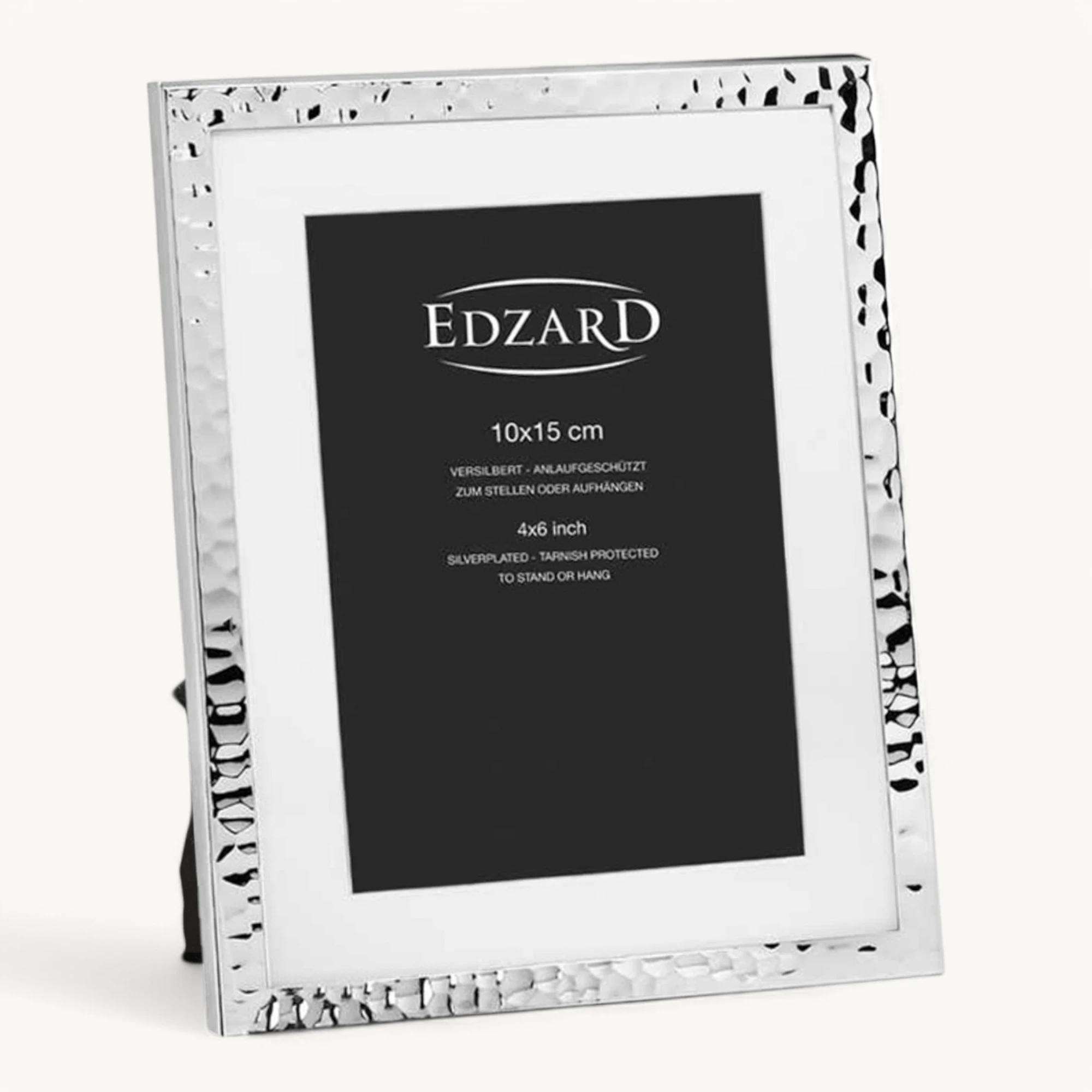 Bilderrahmen Fano (10x15 cm), Passepartout, edel versilbert, anlaufgeschützt, 2 Aufhänger Bilderrahmen Fano (10x15 cm), Passepartout, edel versilbert, anlaufgeschützt, 2 Aufhänger
