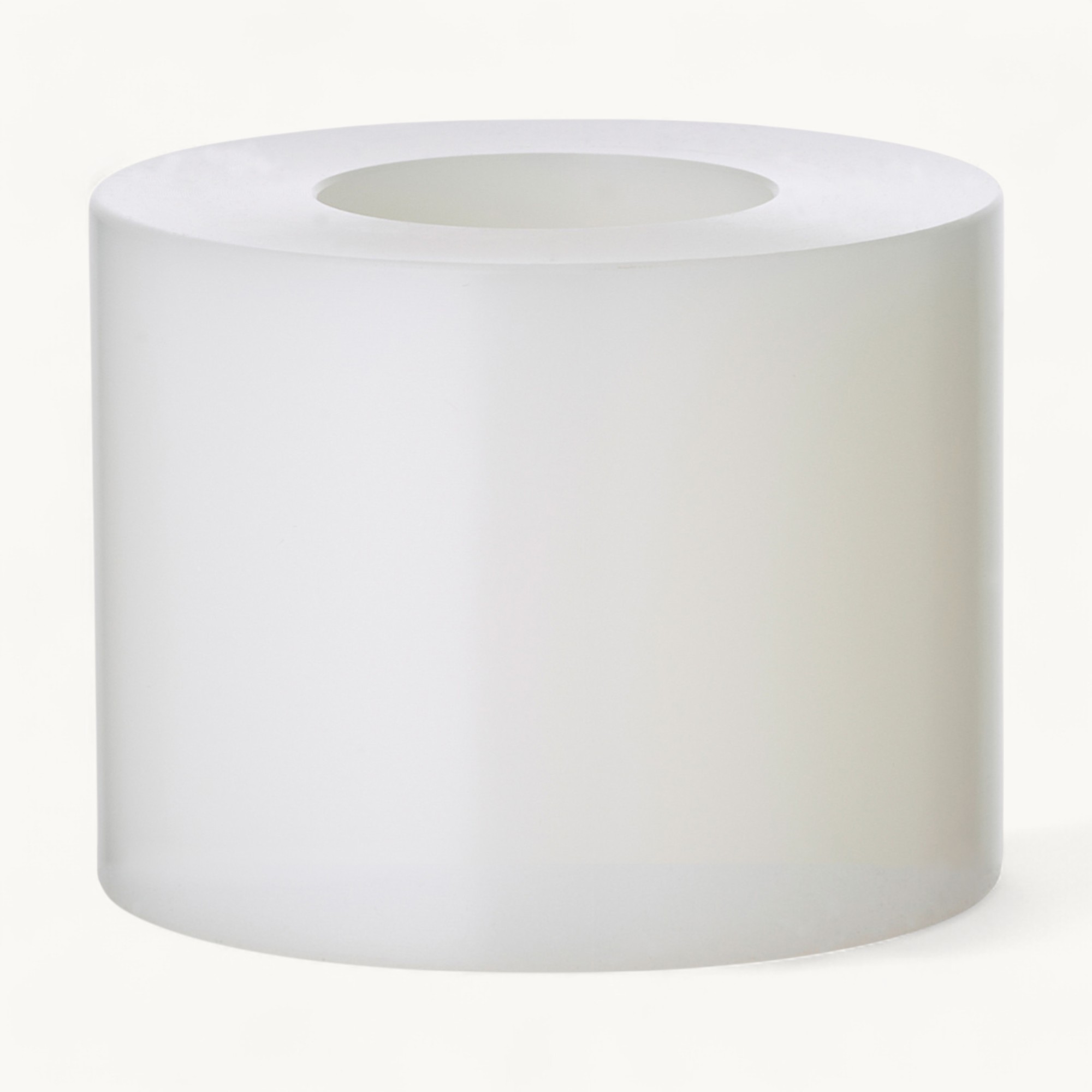 Dauerkerze Cornelius (Höhe 6 cm, ø 8 cm), weiß, Teelichthalter hitzebeständig 90°