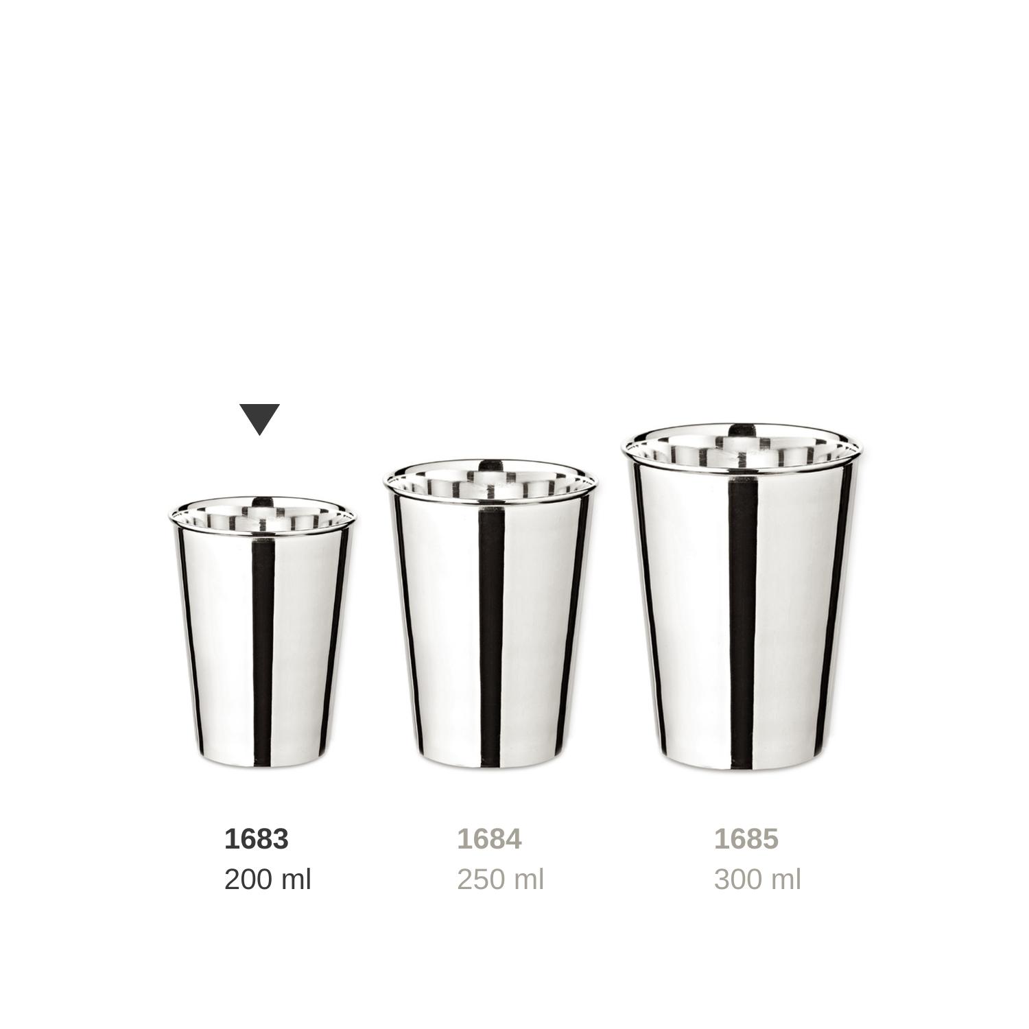 1683-Silberbecher-Konus-1500x1500px INAKTIV 2. Wahl Trinkbecher Konus (Höhe 9 cm, Füllmenge 200 ml), schwerversilbert