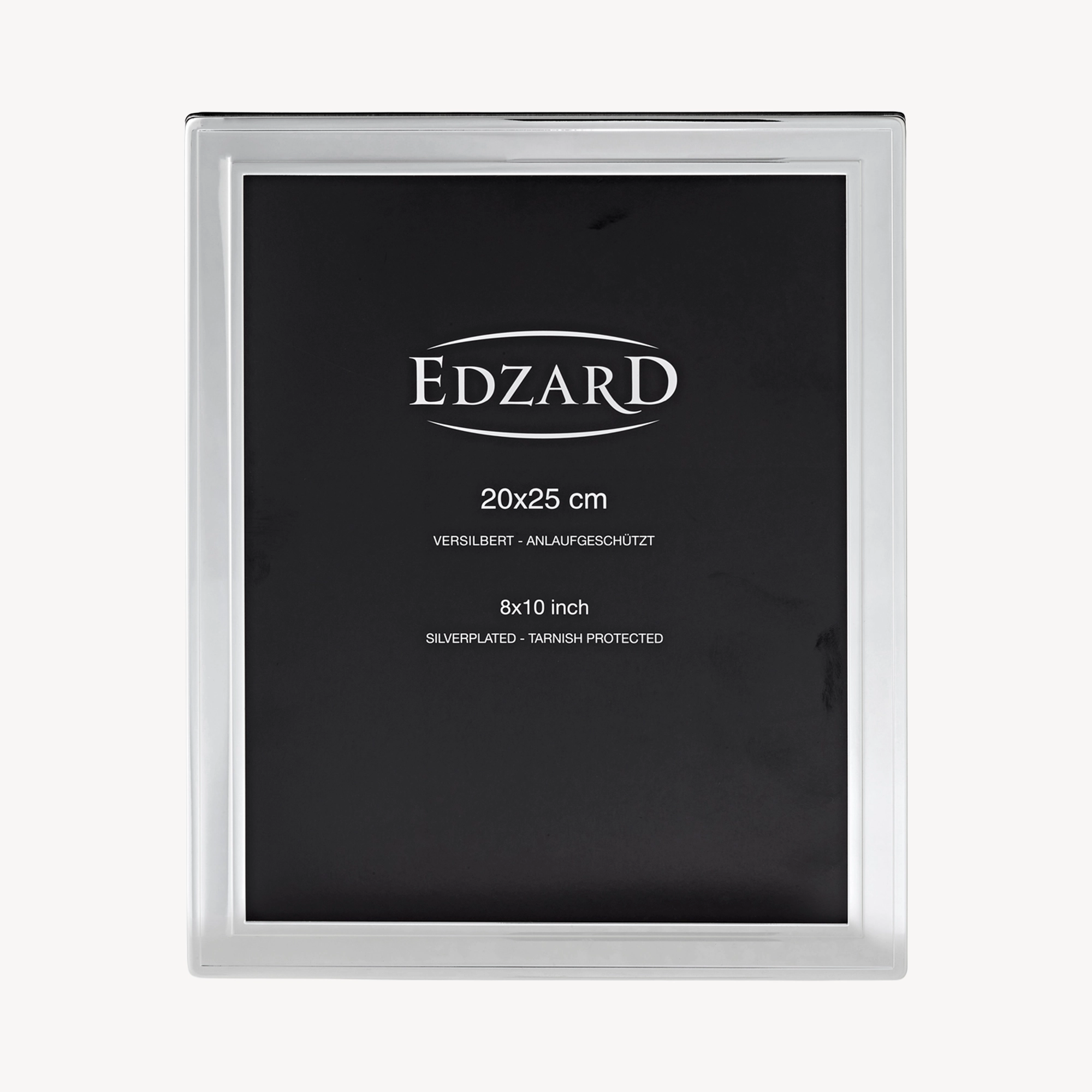 Bilderrahmen Nardo (20x25cm), edel versilbert, anlaufgeschützt, 2 Aufhänger