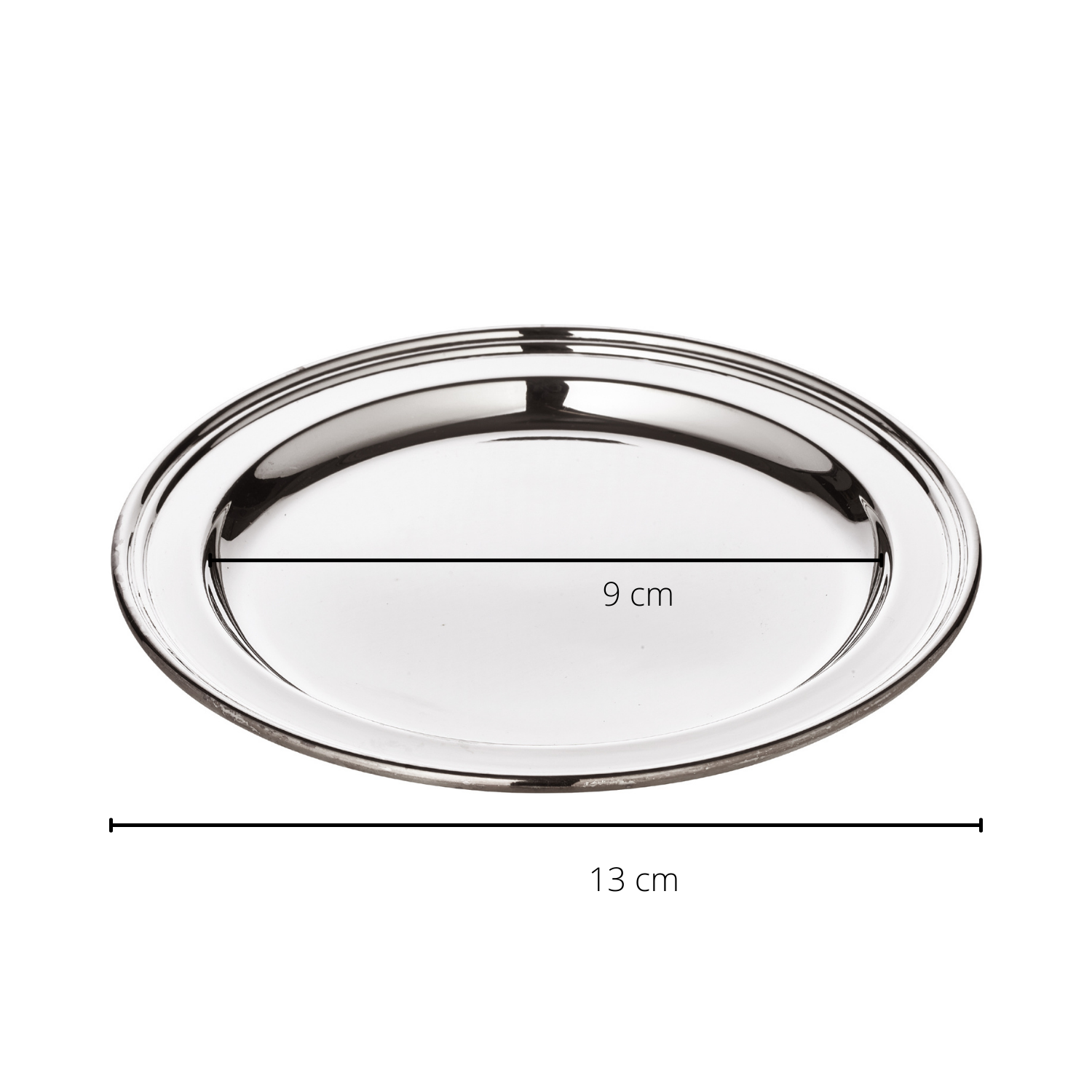 Untersetzer Faden (ø 13 cm), schwerversilbert, Gläserteller, Flaschenuntersetzer