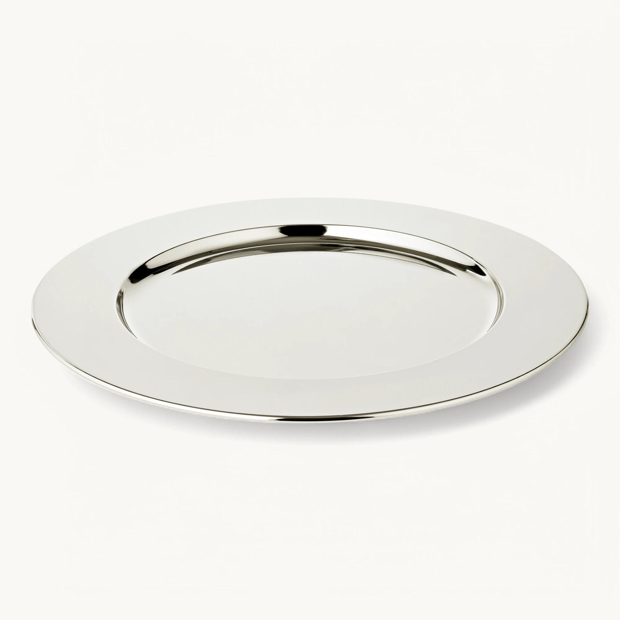 Platzteller Carla (Ø 30 cm), rund, versilbert Platzteller Carla (Ø 30 cm), rund, versilbert