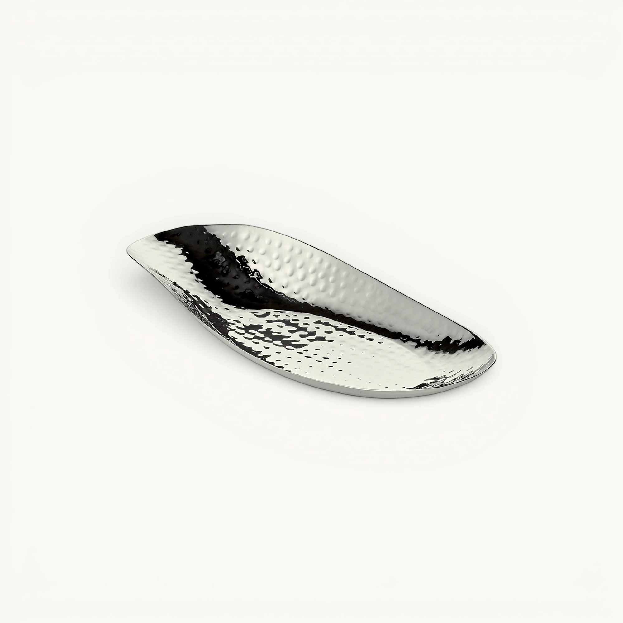 Schale Montana ( L 22,5 cm), Edelstahl vernickelt