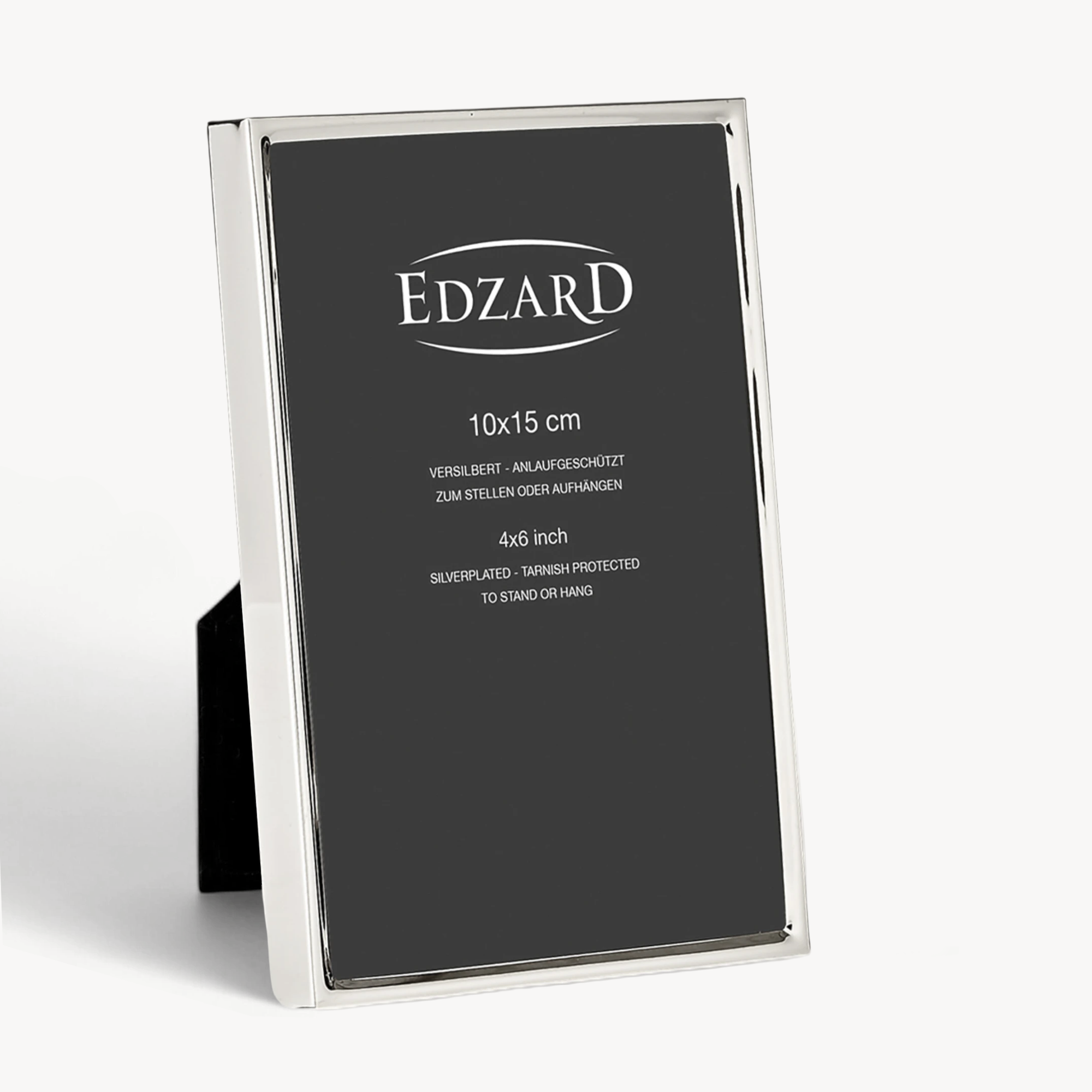 Bilderrahmen Otto (10x15 cm), edel versilbert, anlaufgeschützt, 2 Aufhänger