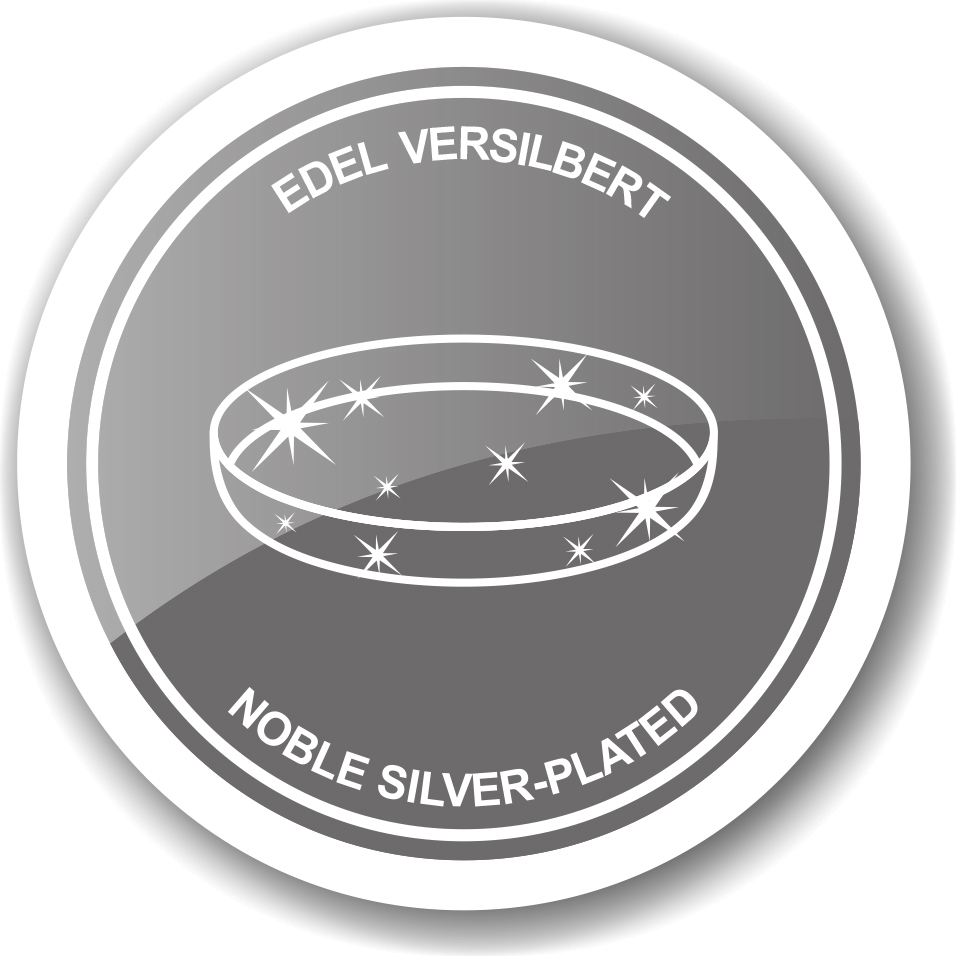 INAKTIV 2. Wahl Serviertablett Galerietablett Coro, rund, edel versilbert, anlaufgeschützt, ø 23 cm