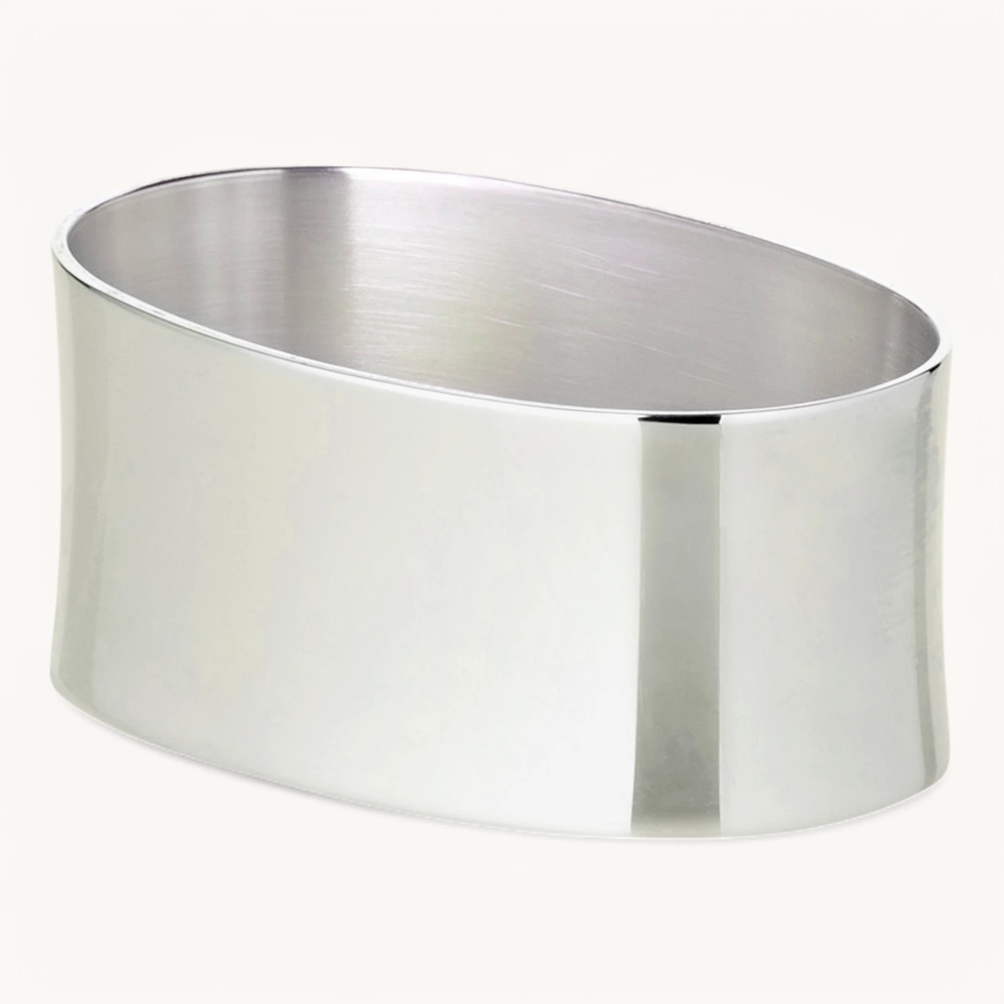 Serviettenring Liscio (Länge 5,5 cm), oval, Echtsilber 925/000