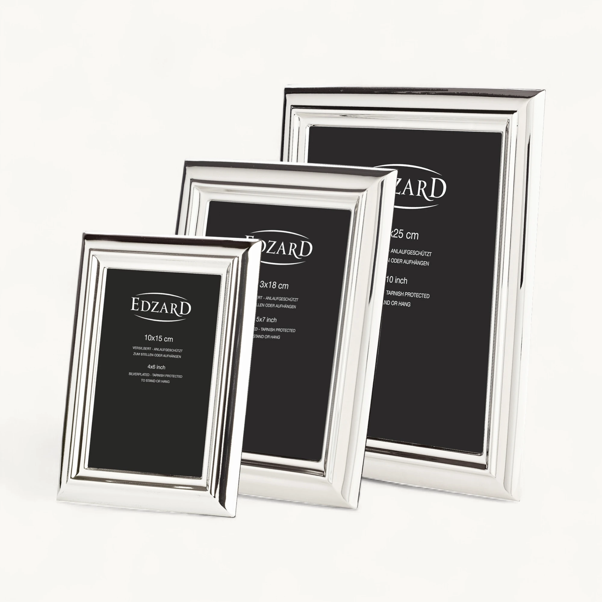 Bilderrahmen Florenz (20x25 cm), edel versilbert, anlaufgeschützt, 2 Aufhänger Bilderrahmen Florenz (20x25 cm), edel versilbert, anlaufgeschützt, 2 Aufhänger