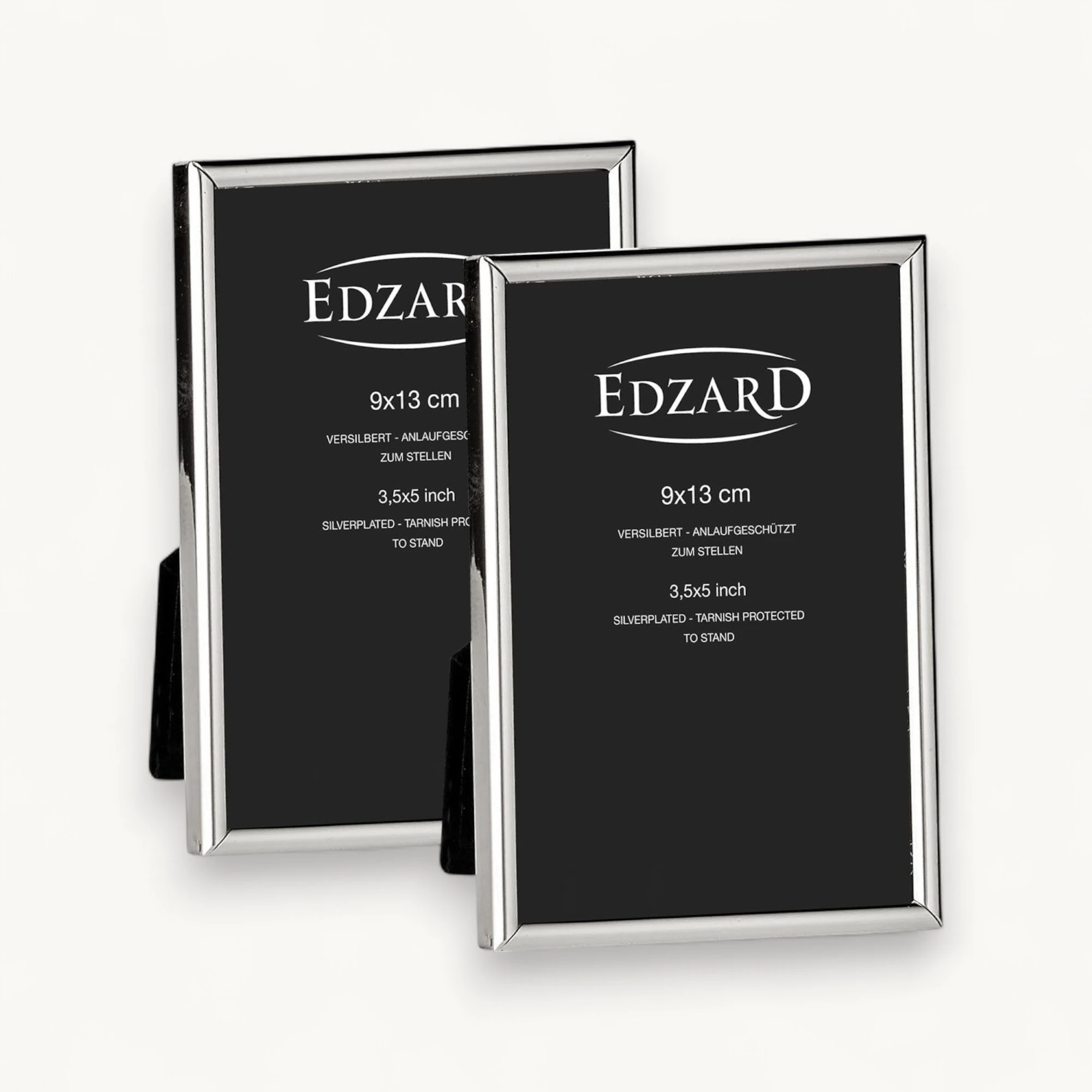 2er-Set Bilderrahmen Genua (9x13 cm), edel versilbert, anlaufgeschützt 2er-Set Bilderrahmen Genua (9x13 cm), edel versilbert, anlaufgeschützt