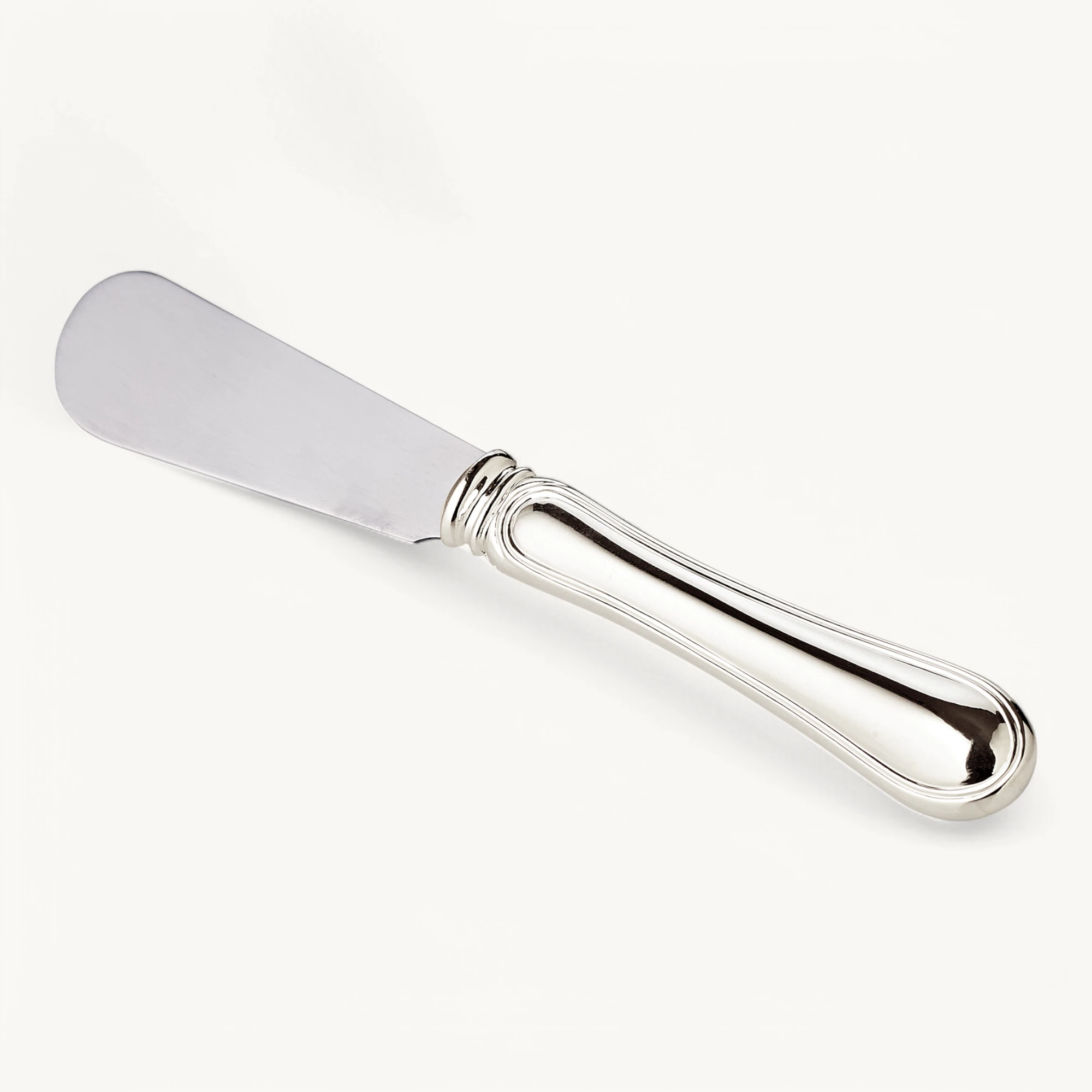 Buttermesser Faden (Länge 15 cm), klassisches Design, edel versilbert