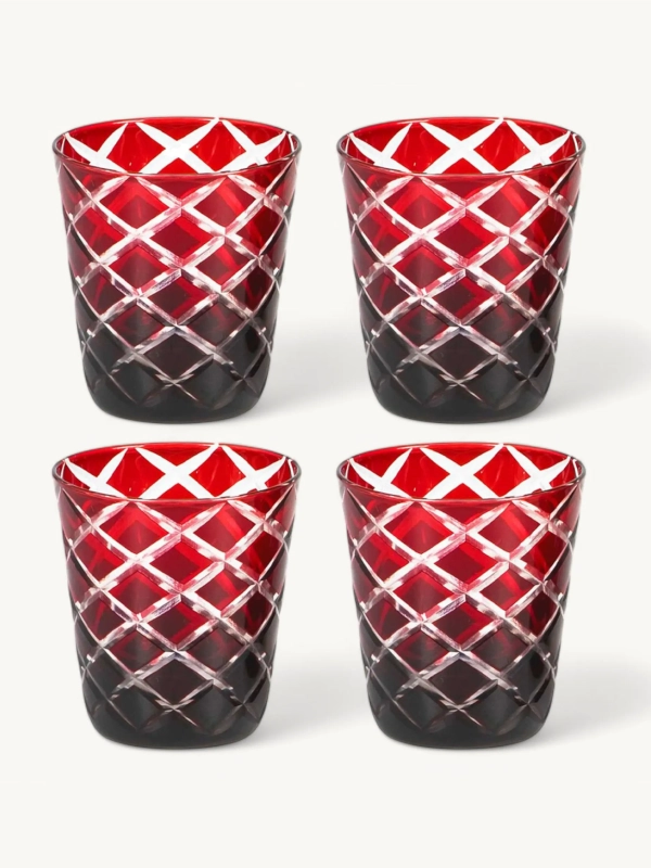 4er-Set Kristallgläser Dio (Höhe 8 cm)