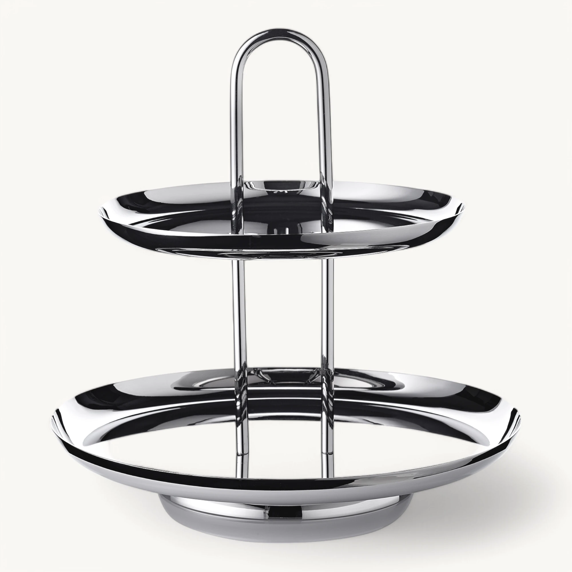 Etagere Apus (Höhe 28 cm, 2-stöckig), Edelstahl hochglanzpoliert