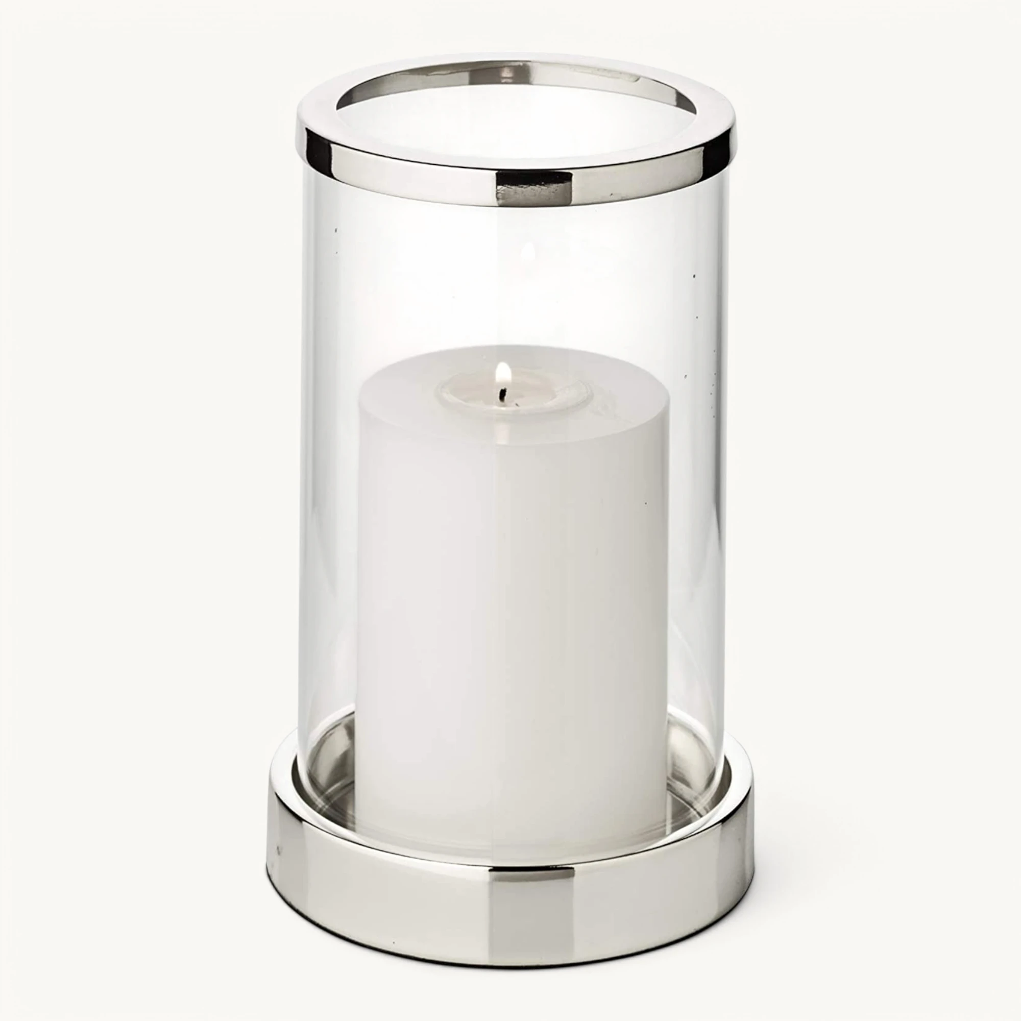Windlicht Sanremo (Höhe 20 cm), edel versilbert, anlaufgeschützt